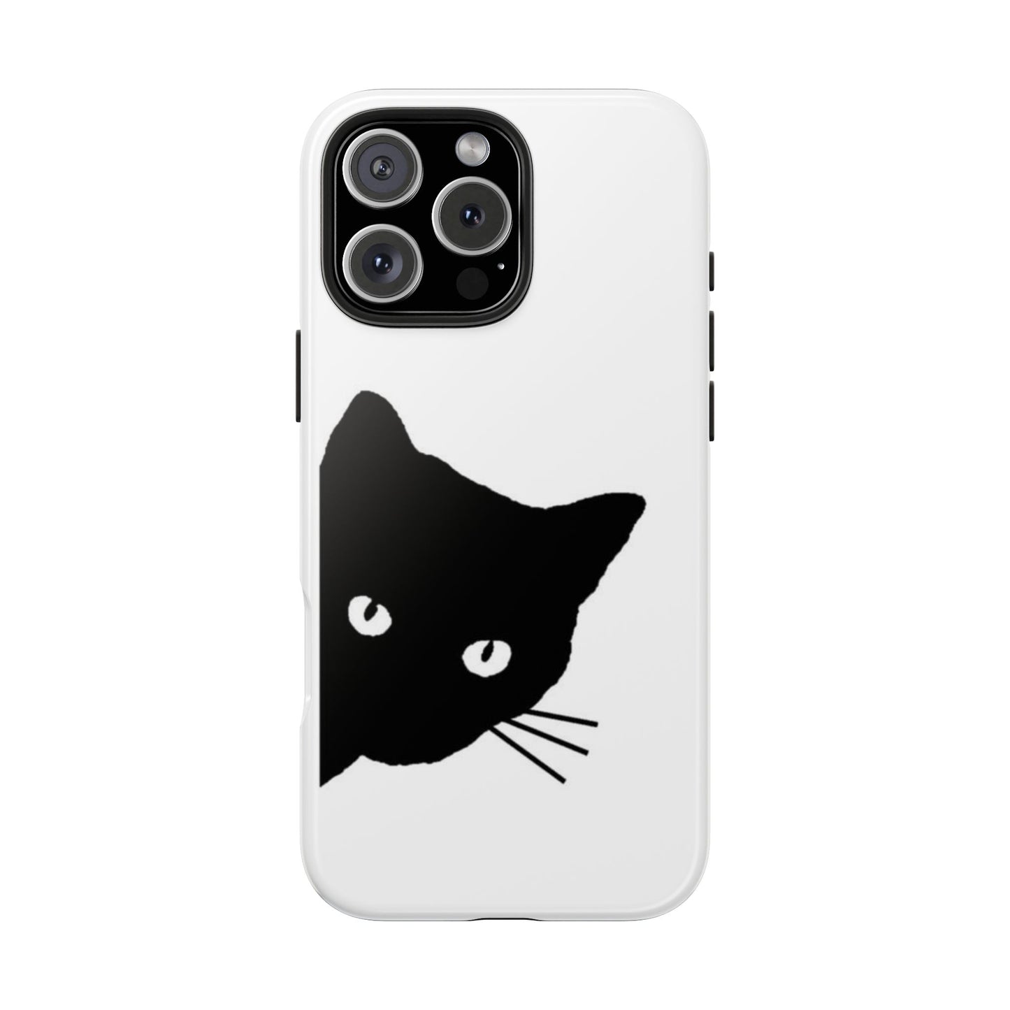 Funda resistente para teléfono Black Cat: protección duradera con un diseño divertido
