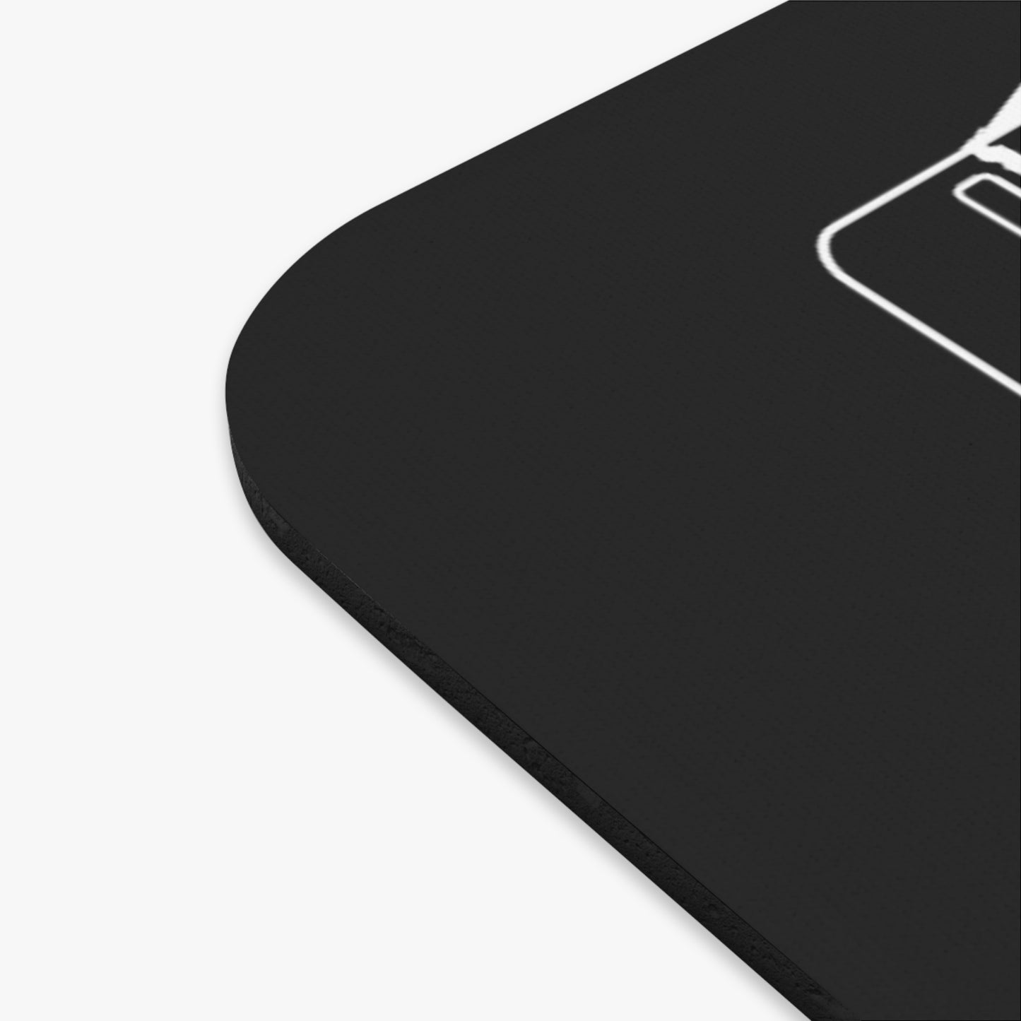Alfombrilla de ratón Stay Cool: elegante accesorio de escritorio negro para jugadores y profesionales