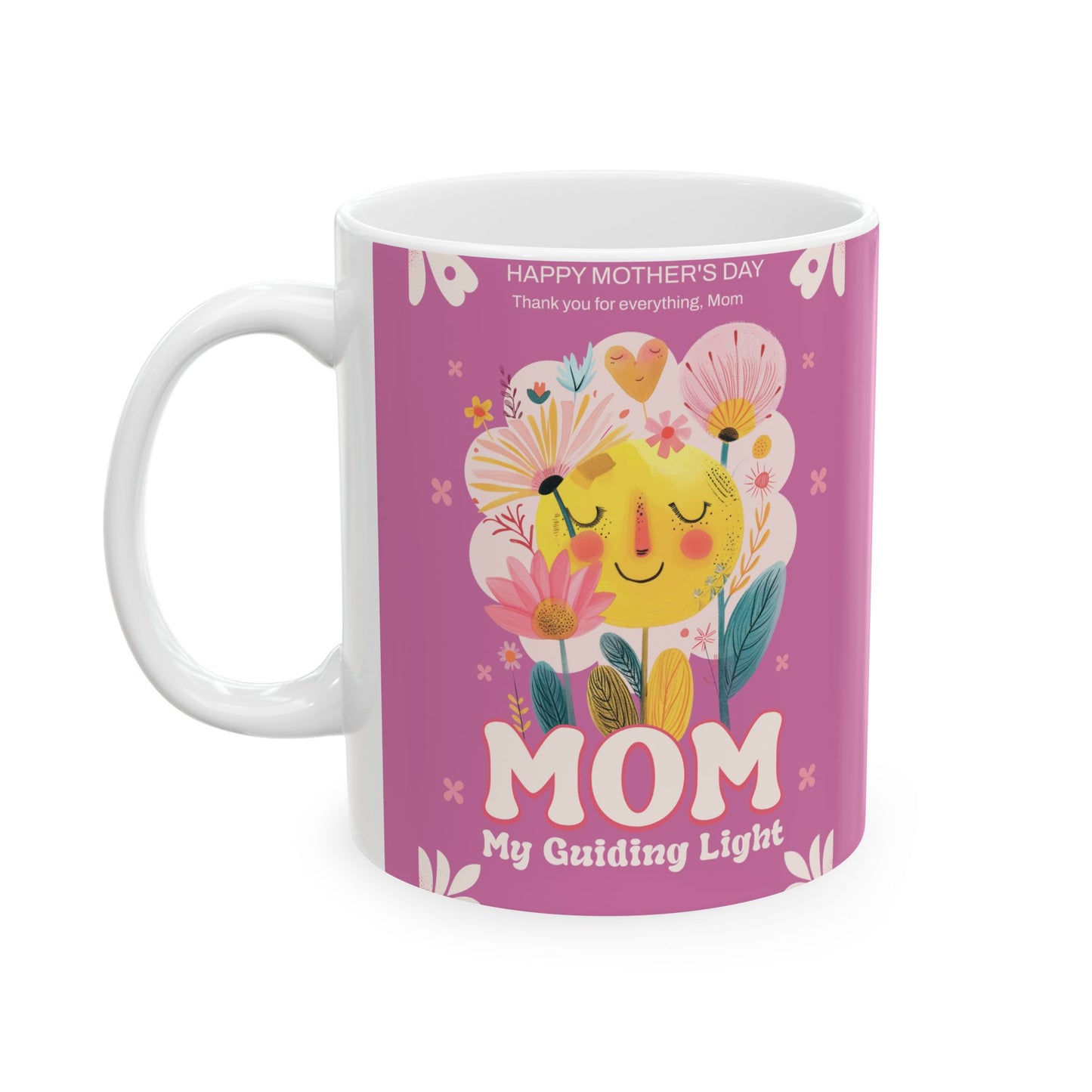 Taza de cerámica "Mamá Guía Luz" - Regalo perfecto para el Día de la Madre