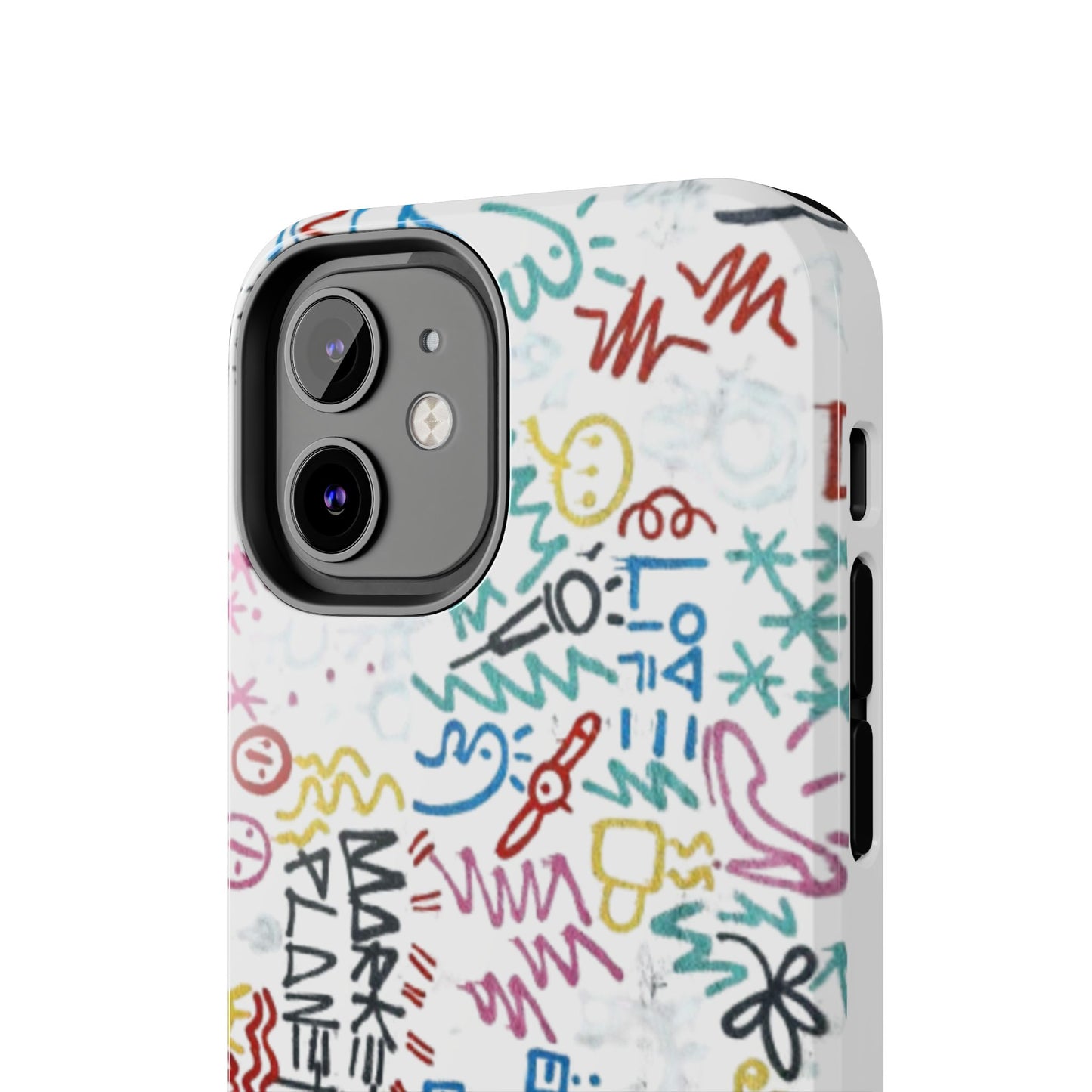 Funda resistente y colorida con diseño abstracto: protección duradera para personas expresivas