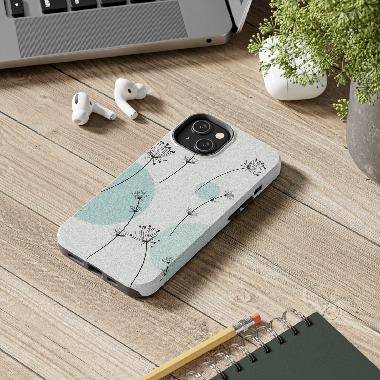 Elegante funda resistente con diseño floral: protección duradera con un diseño inspirado en la naturaleza.