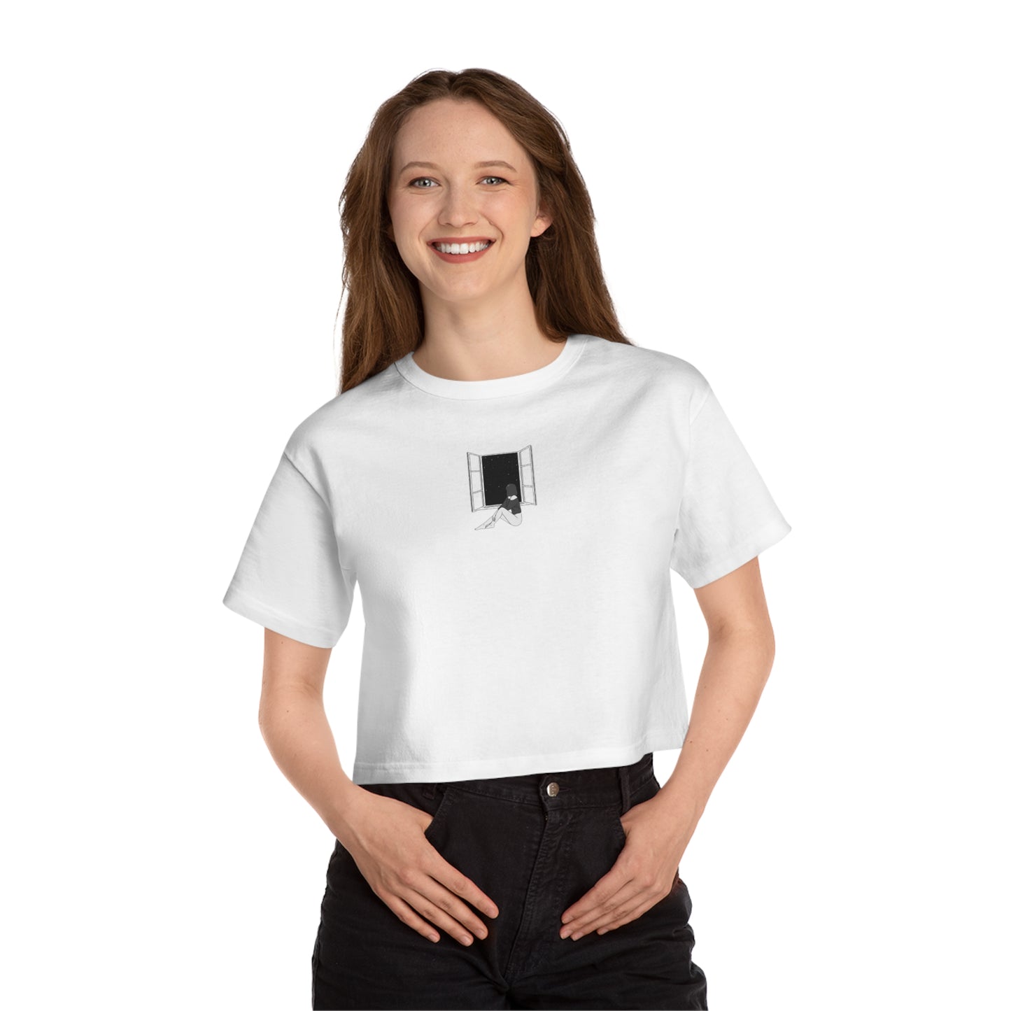 Camiseta corta Champion para mujer: ropa informal elegante y cómoda