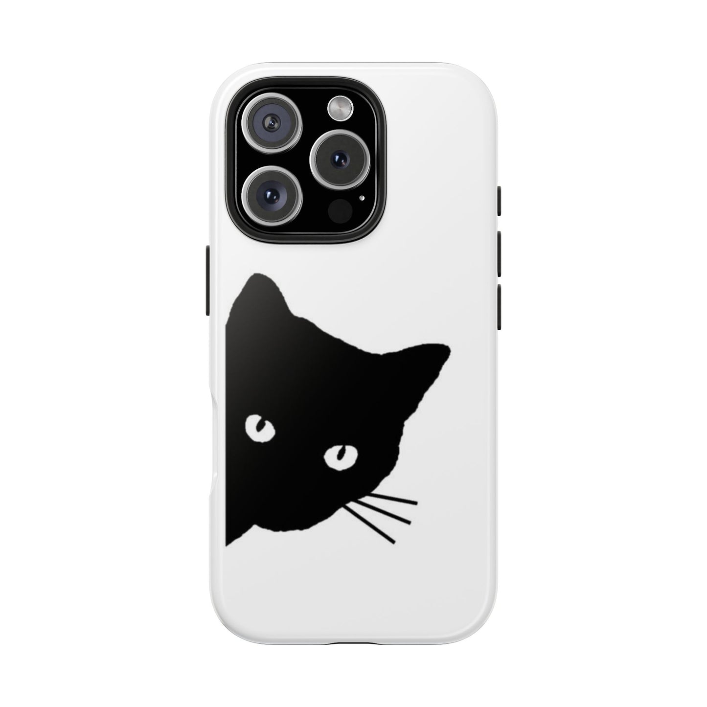 Funda resistente para teléfono Black Cat: protección duradera con un diseño divertido