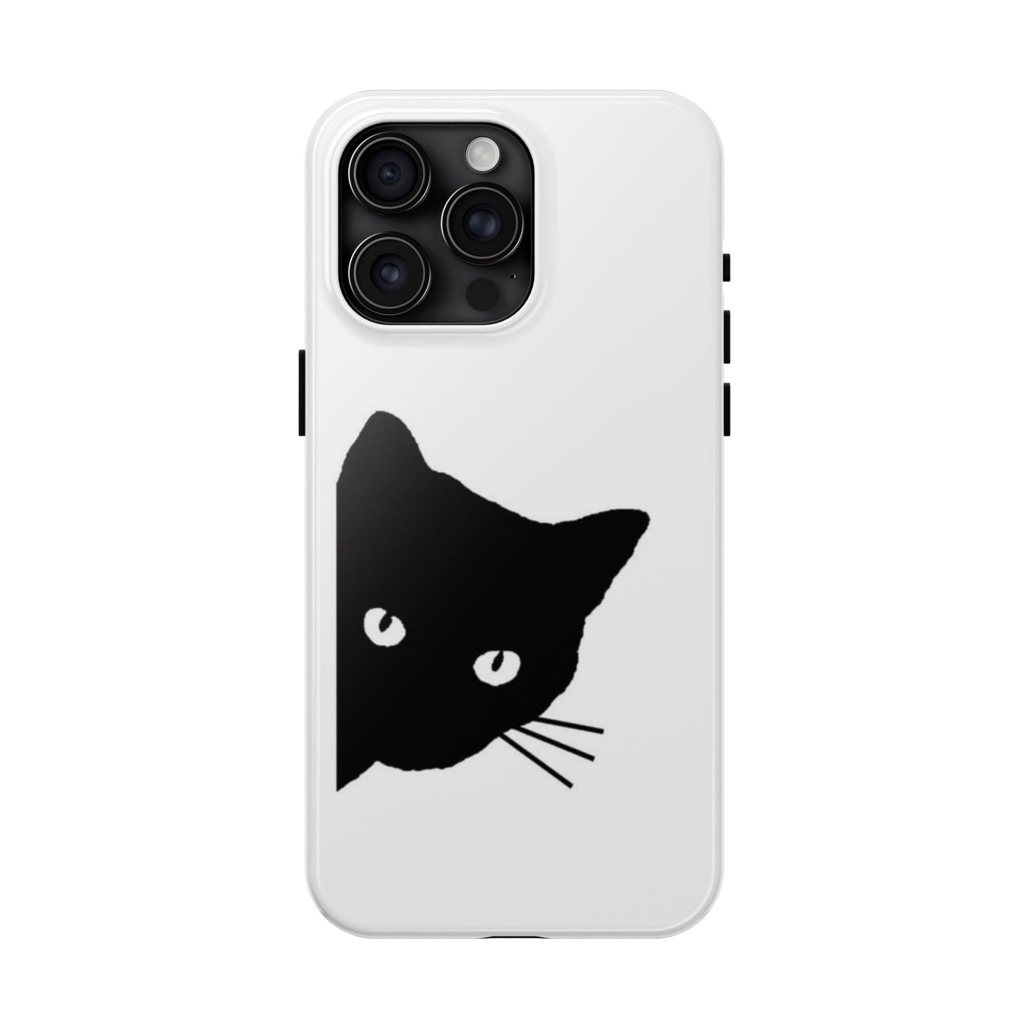 Funda resistente para teléfono Black Cat: protección duradera con un diseño divertido