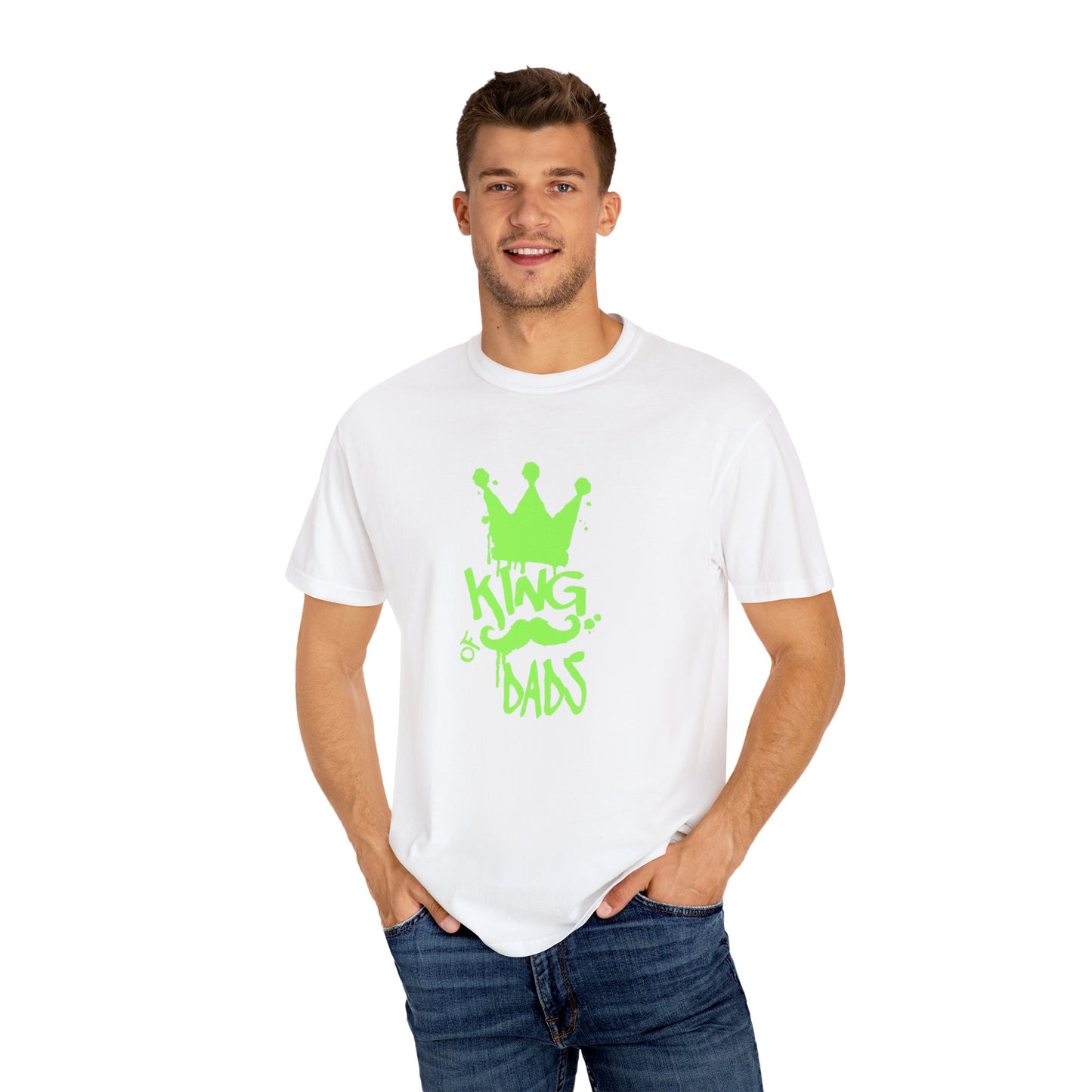 King of Dads Unisex Garment-Dyed T-Shirt - Fun Father's Day Gift