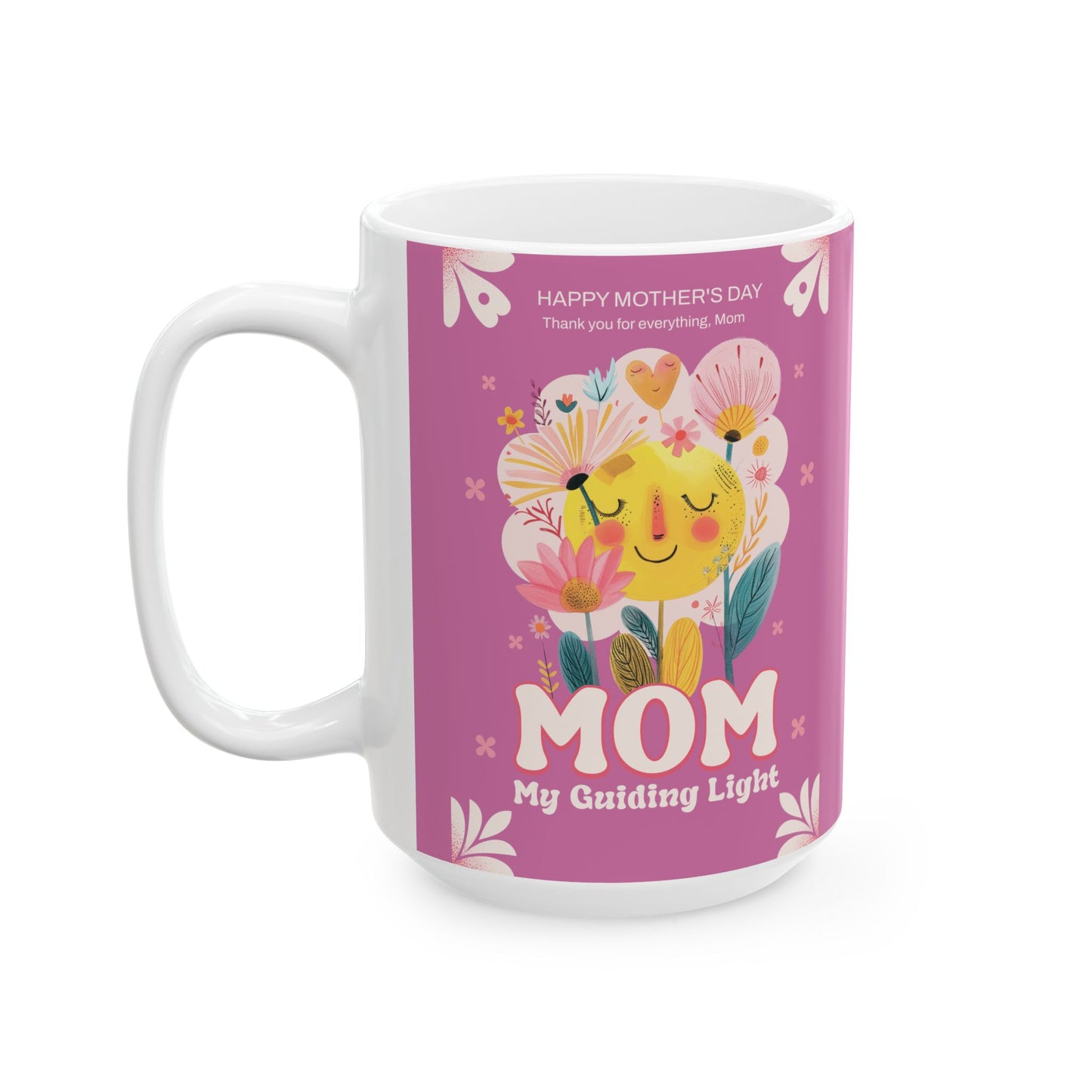 Taza de cerámica "Mamá Guía Luz" - Regalo perfecto para el Día de la Madre