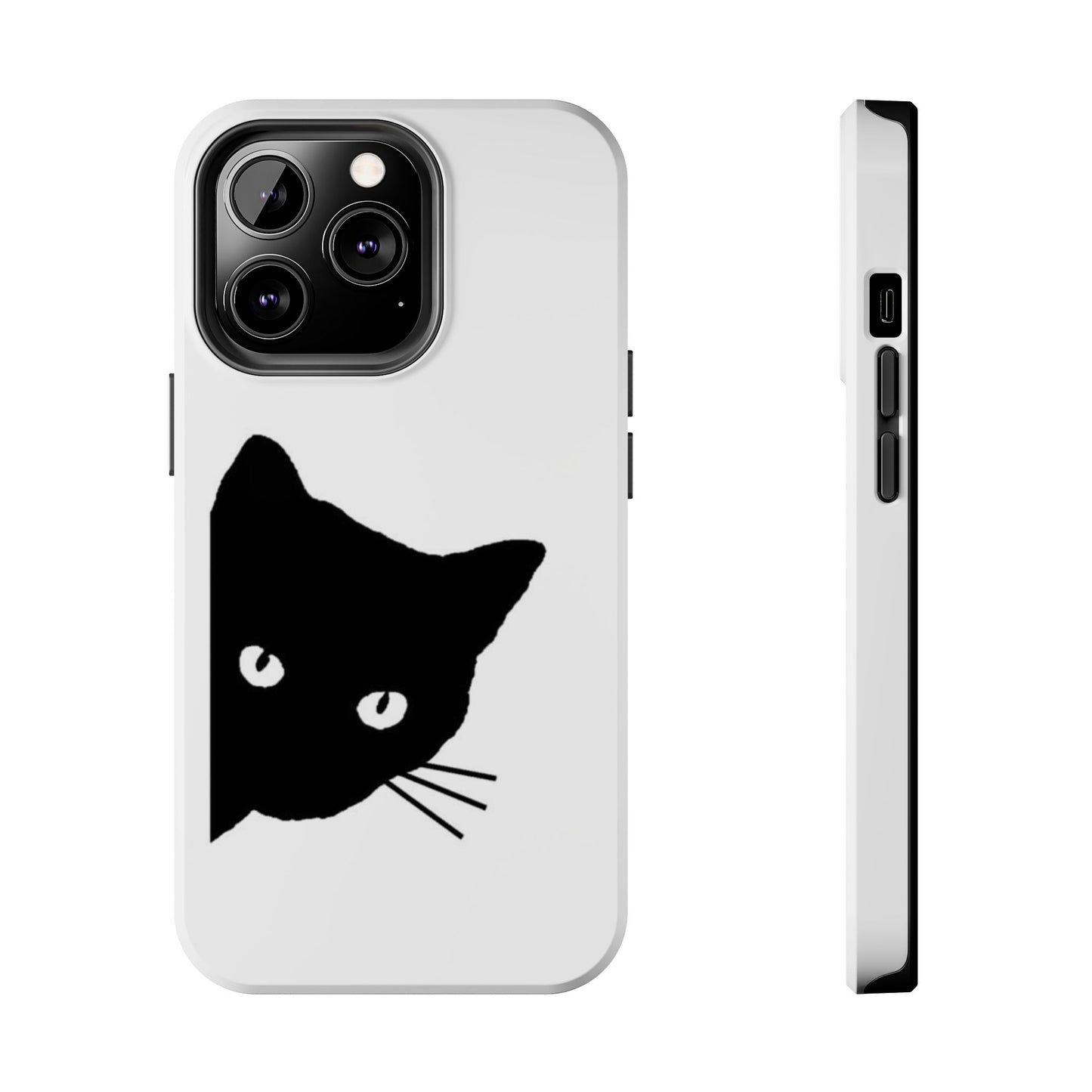 Funda resistente para teléfono Black Cat: protección duradera con un diseño divertido
