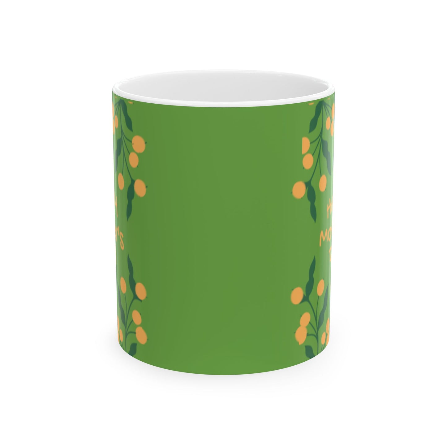 Taza de cerámica "Feliz Día de la Madre" - Diseño floral