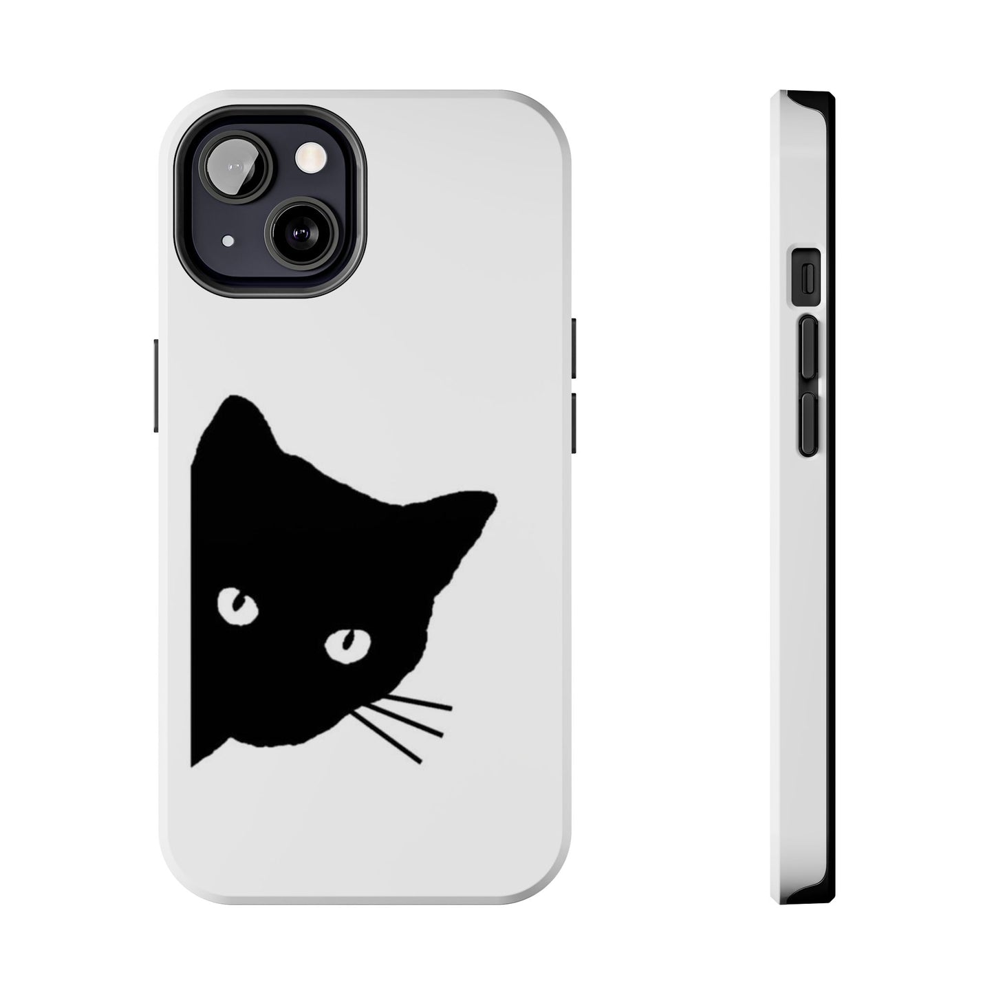Funda resistente para teléfono Black Cat: protección duradera con un diseño divertido