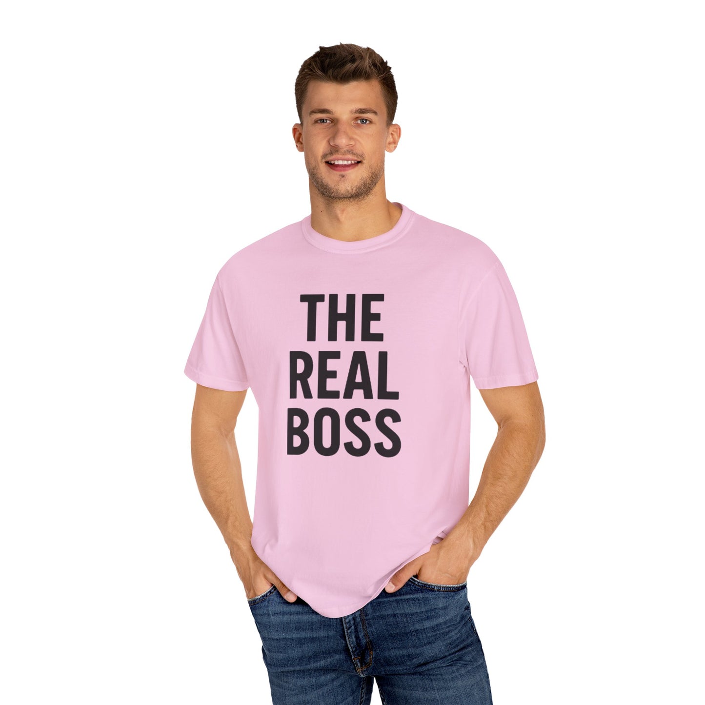 The Real Boss Unisex T-Shirt | Funny Graphic Tee for Gift, Casual Wear, Employee Appreciation, Birthday, Everyday Style