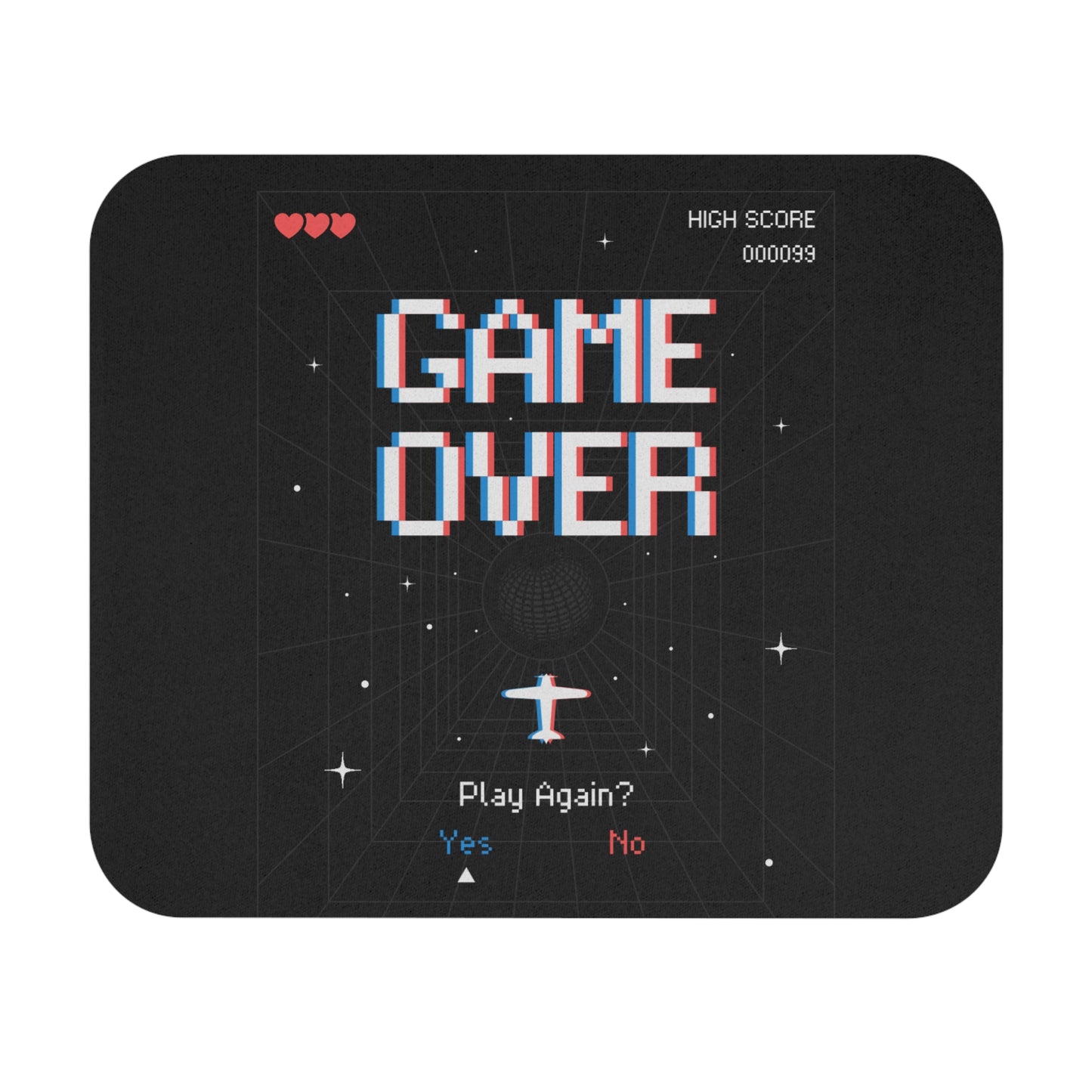 Alfombrilla de ratón retro Game Over: ideal para jugadores y entusiastas de la tecnología