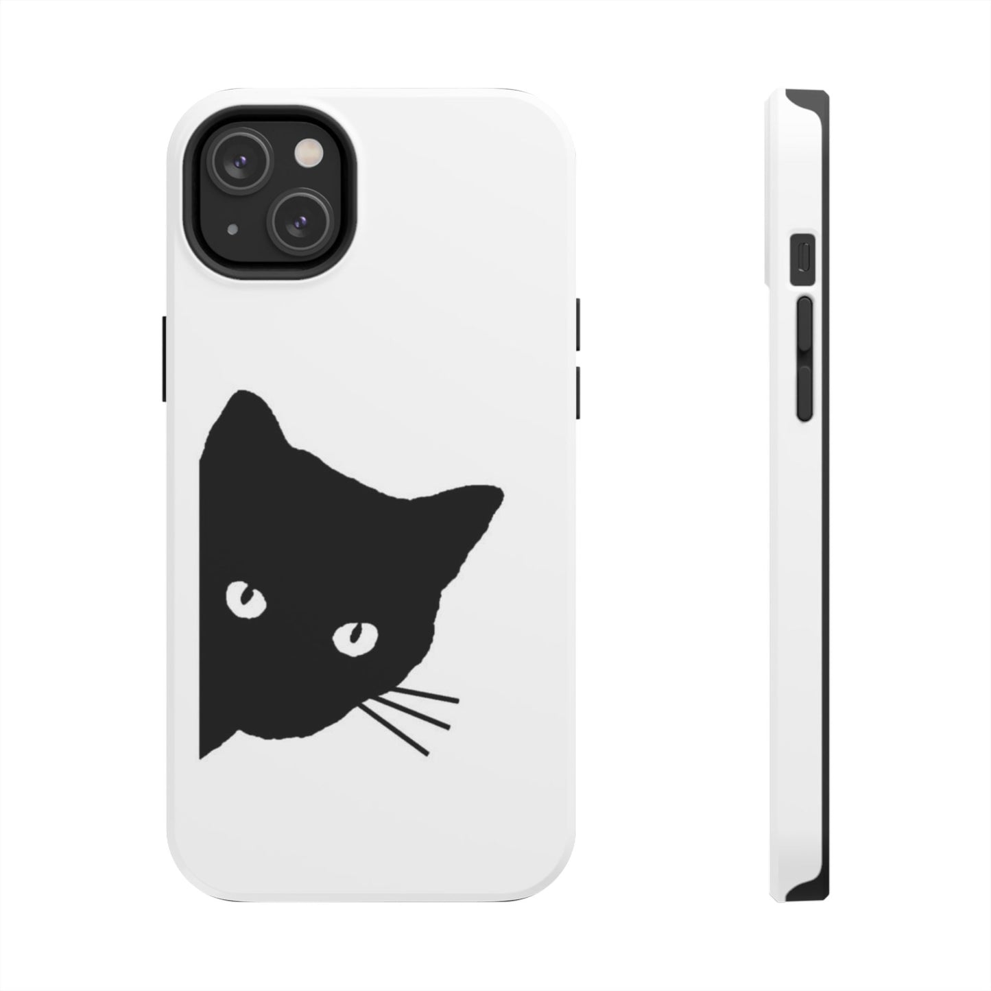 Funda resistente para teléfono Black Cat: protección duradera con un diseño divertido