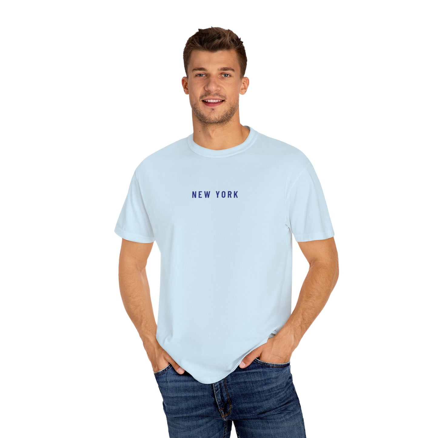 New York Skyline Unisex Garment-Dyed T-Shirt - Comfortable City Vibe