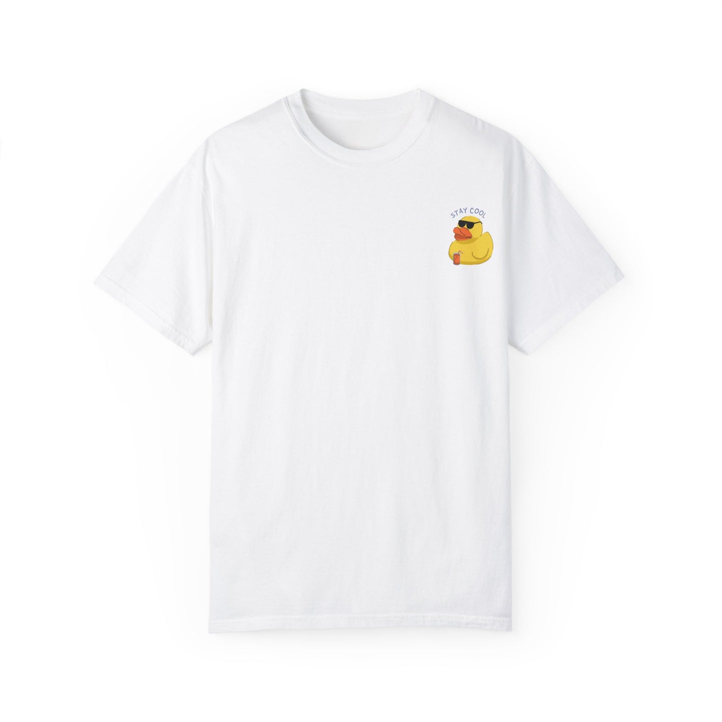 Unisex Garment-Dyed T-shirt with Playful Duck Design - Perfect for Casual Fun