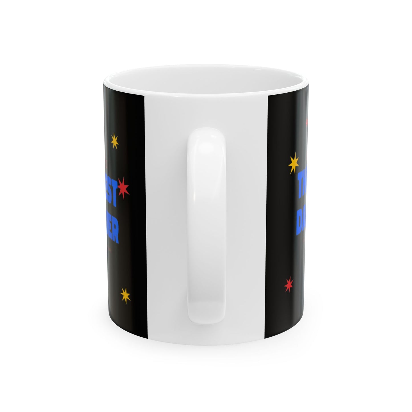 Personalized Ceramic Mug - "The Best Doctor" with Colorful Stars