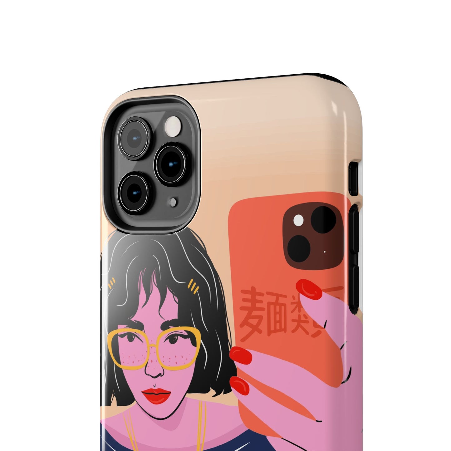 Funda resistente y moderna para teléfono con ilustración elegante