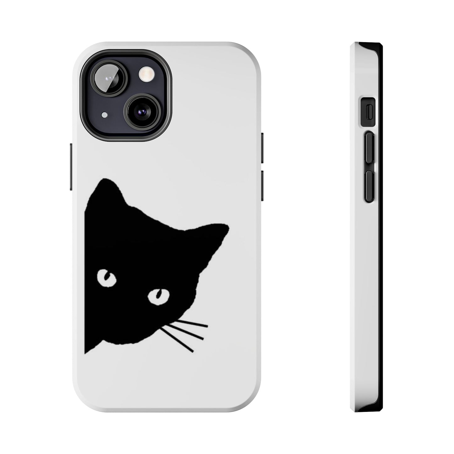 Funda resistente para teléfono Black Cat: protección duradera con un diseño divertido