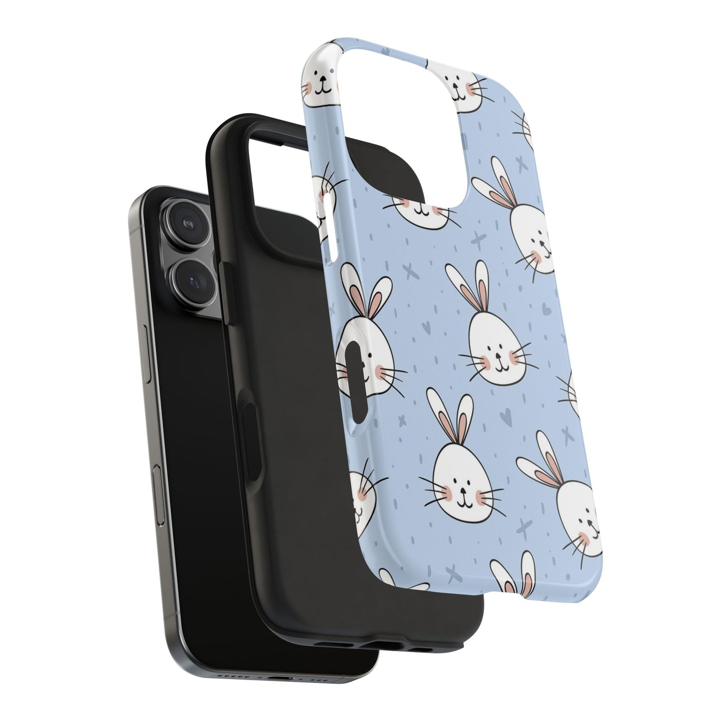 Funda resistente con diseño de conejito: protección duradera para los amantes de la Pascua y la primavera.