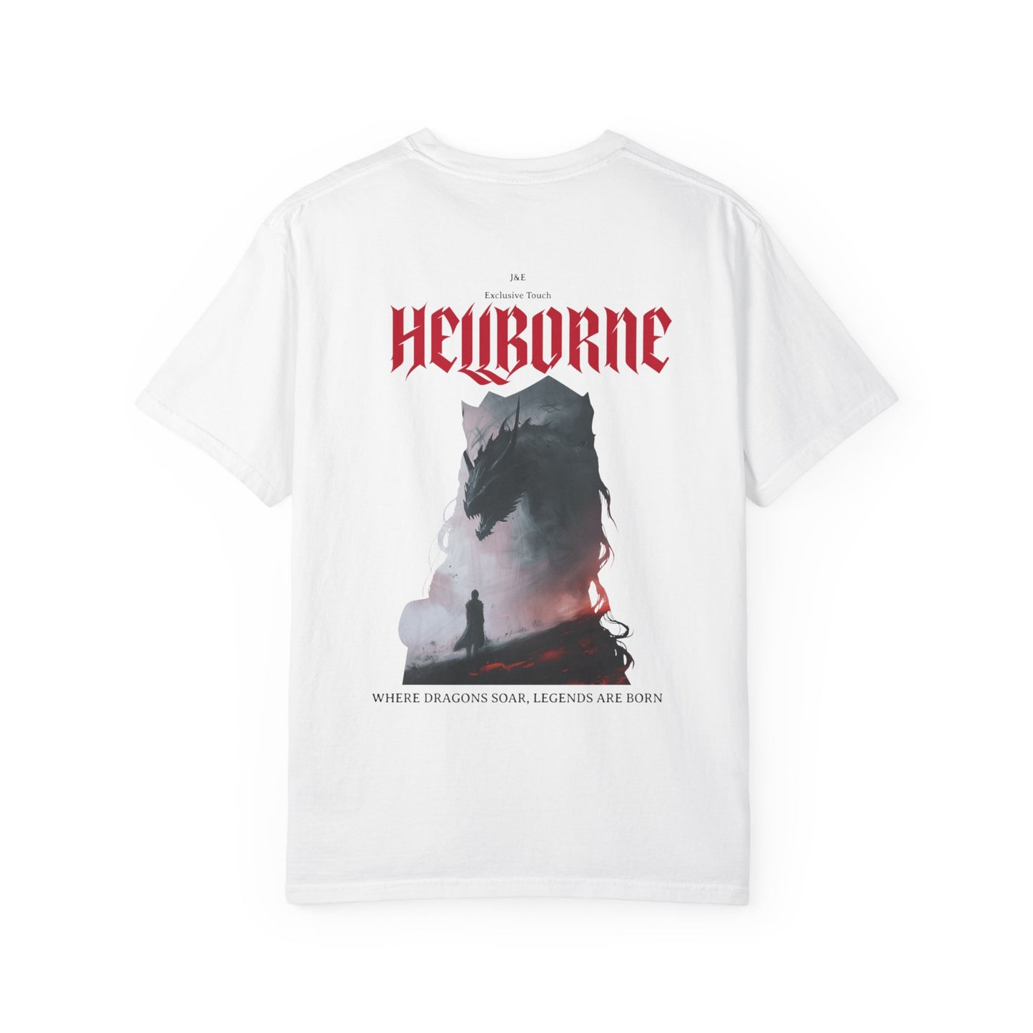 Unisex Premium Hoodie - Hellborne Dragon Design - Perfect for Fantasy Lovers