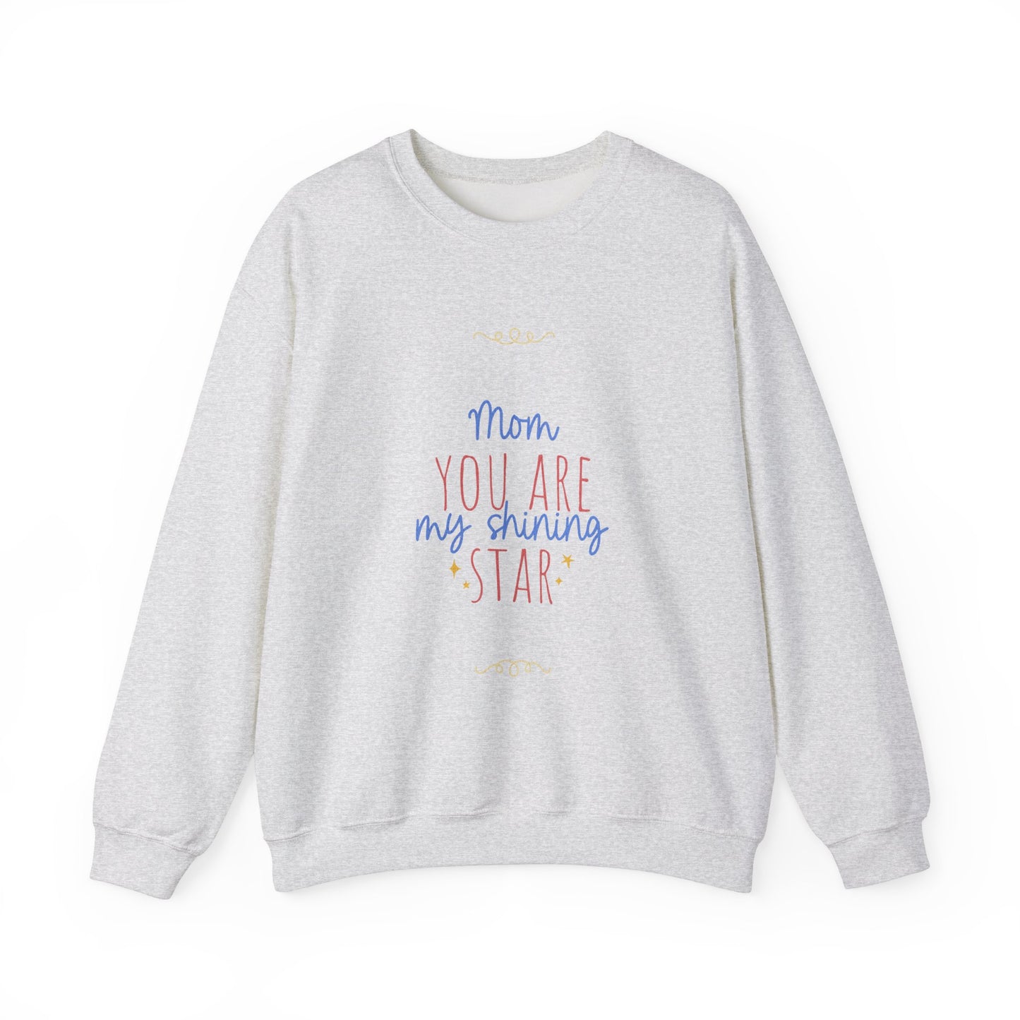Sudadera de cuello redondo con estrellas brillantes para mamá: un regalo acogedor para el Día de la Madre