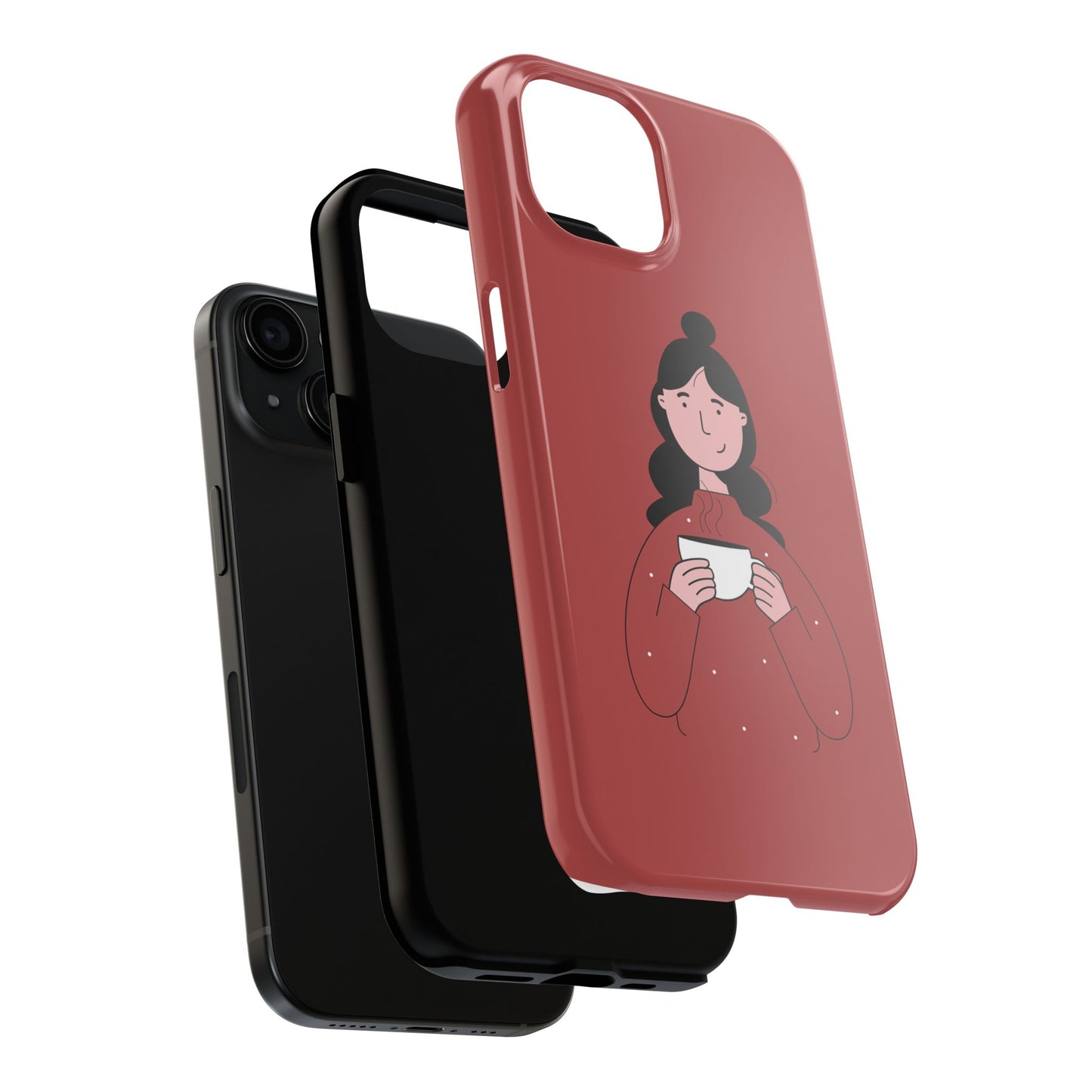 Bonita y acogedora funda para teléfono: el regalo perfecto para el invierno y las fiestas.