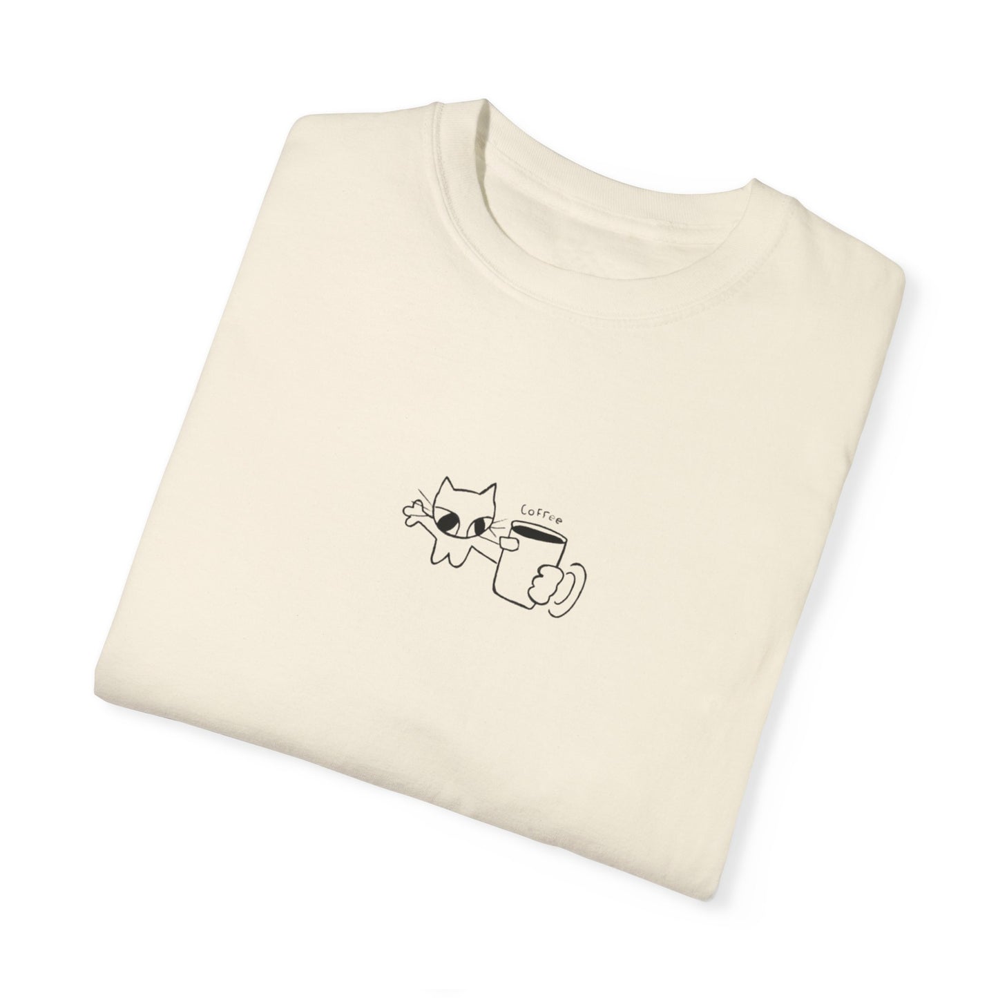 Camiseta unisex teñida en prenda - Para amantes del café