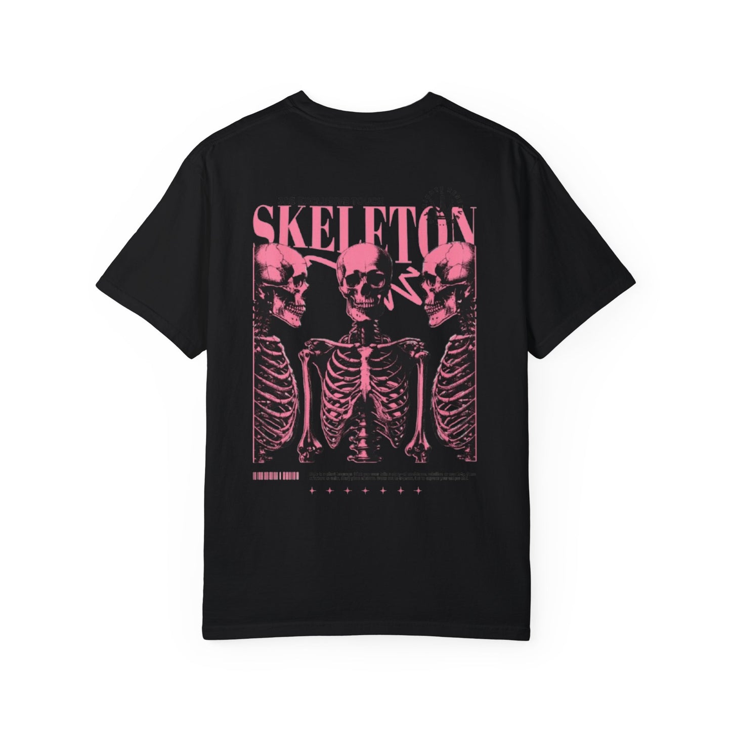 Sudadera unisex premium con esqueleto (estampado frontal y posterior)