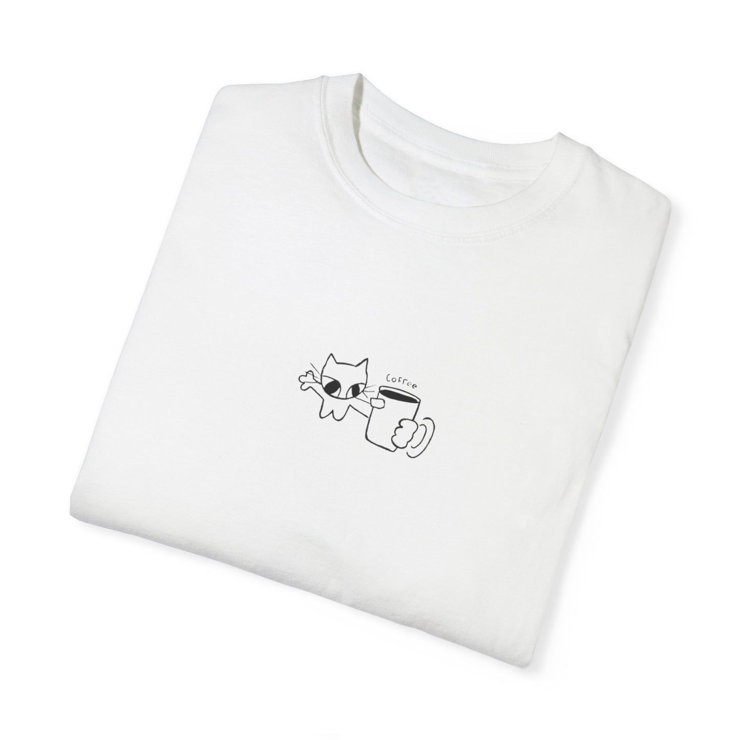 Camiseta unisex teñida en prenda - Para amantes del café