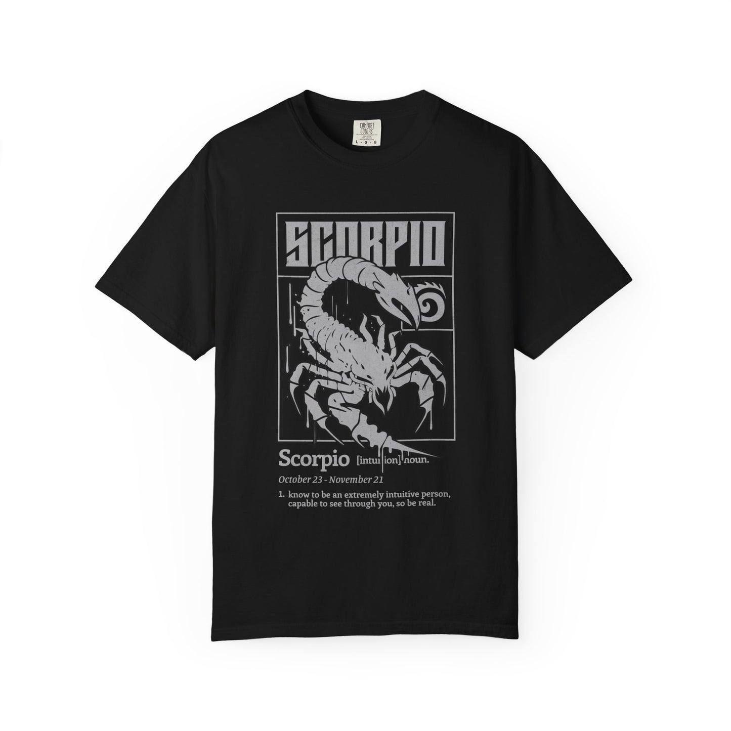 Scorpio Zodiac T-Shirt - Unisex Garment-Dyed Tee for Astrology Lovers