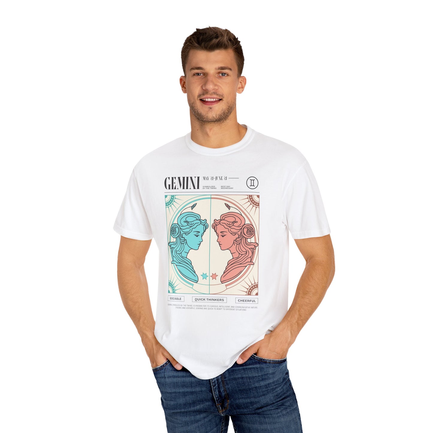 Gemini Horoscope Unisex Garment-Dyed T-Shirt