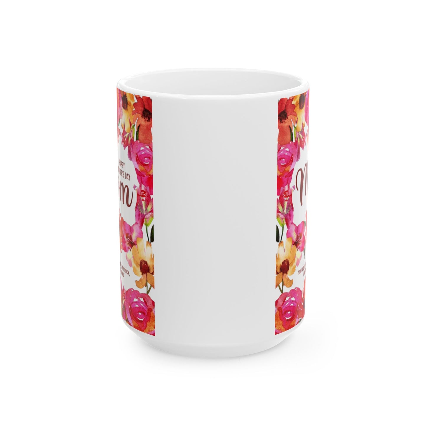 Happy Mother's Day Ceramic Mug - Floral Design