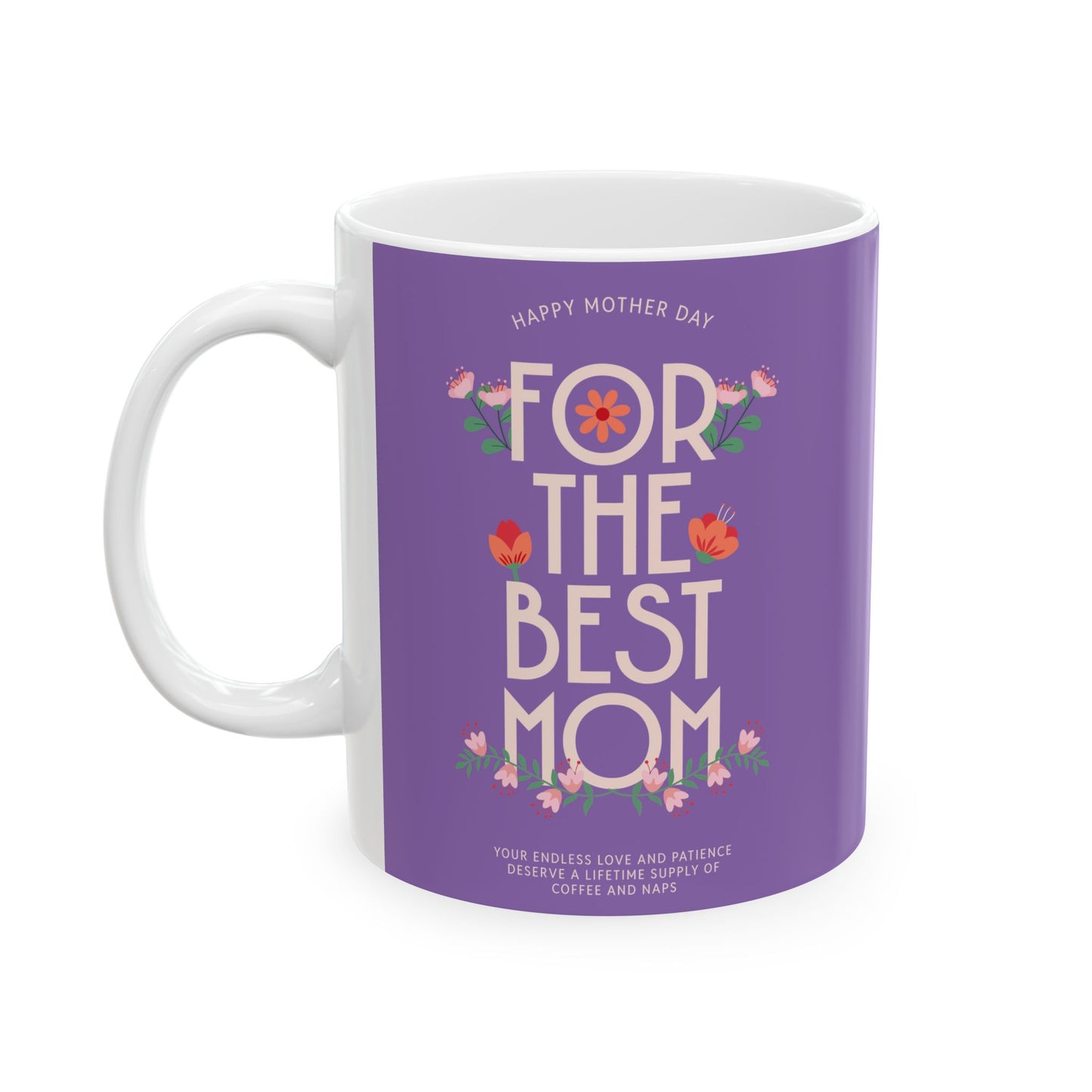 Taza del Día de la Madre - Para la Mejor Mamá - Taza de Café de Cerámica