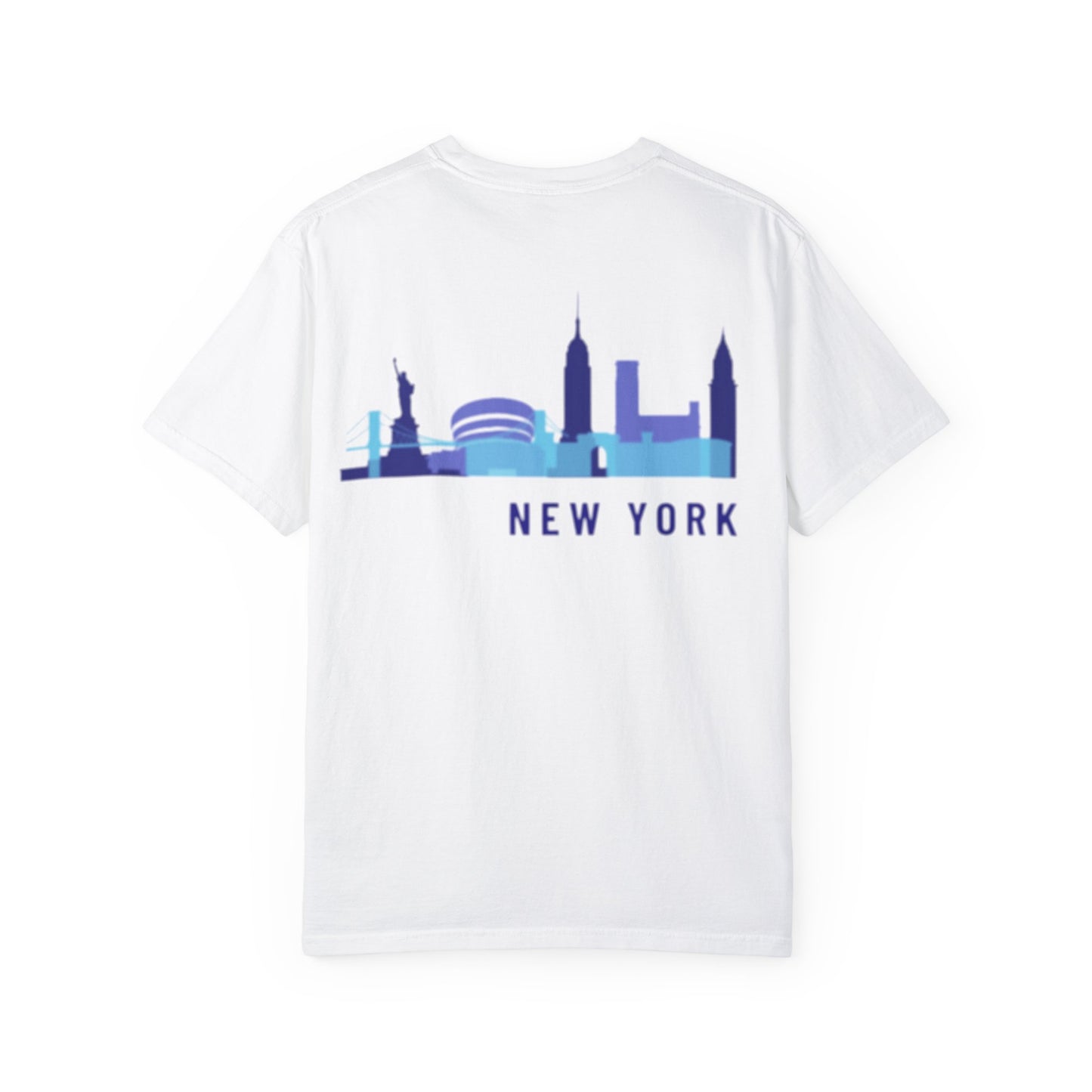 New York Skyline Unisex Garment-Dyed T-Shirt - Comfortable City Vibe