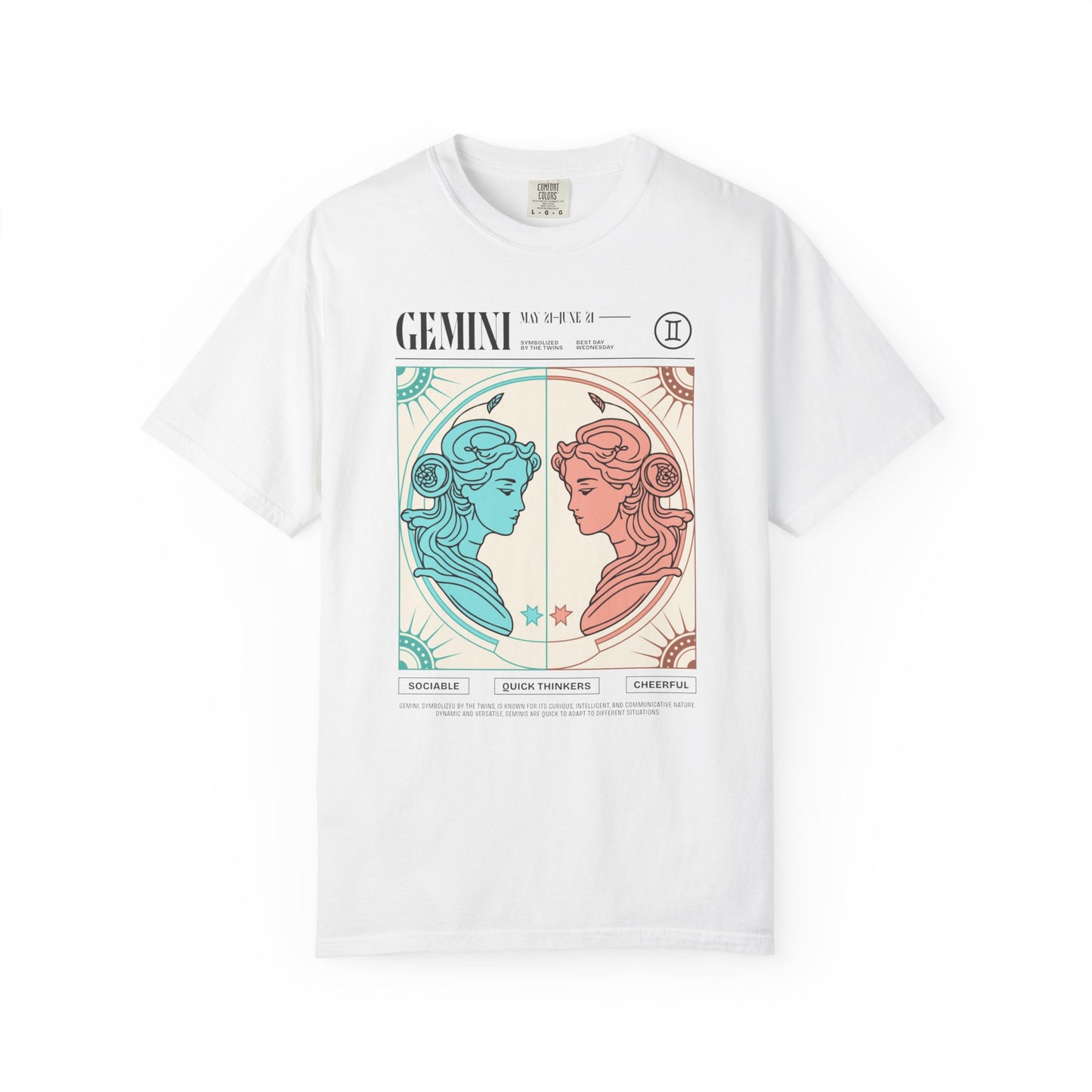 Gemini Horoscope Unisex Garment-Dyed T-Shirt