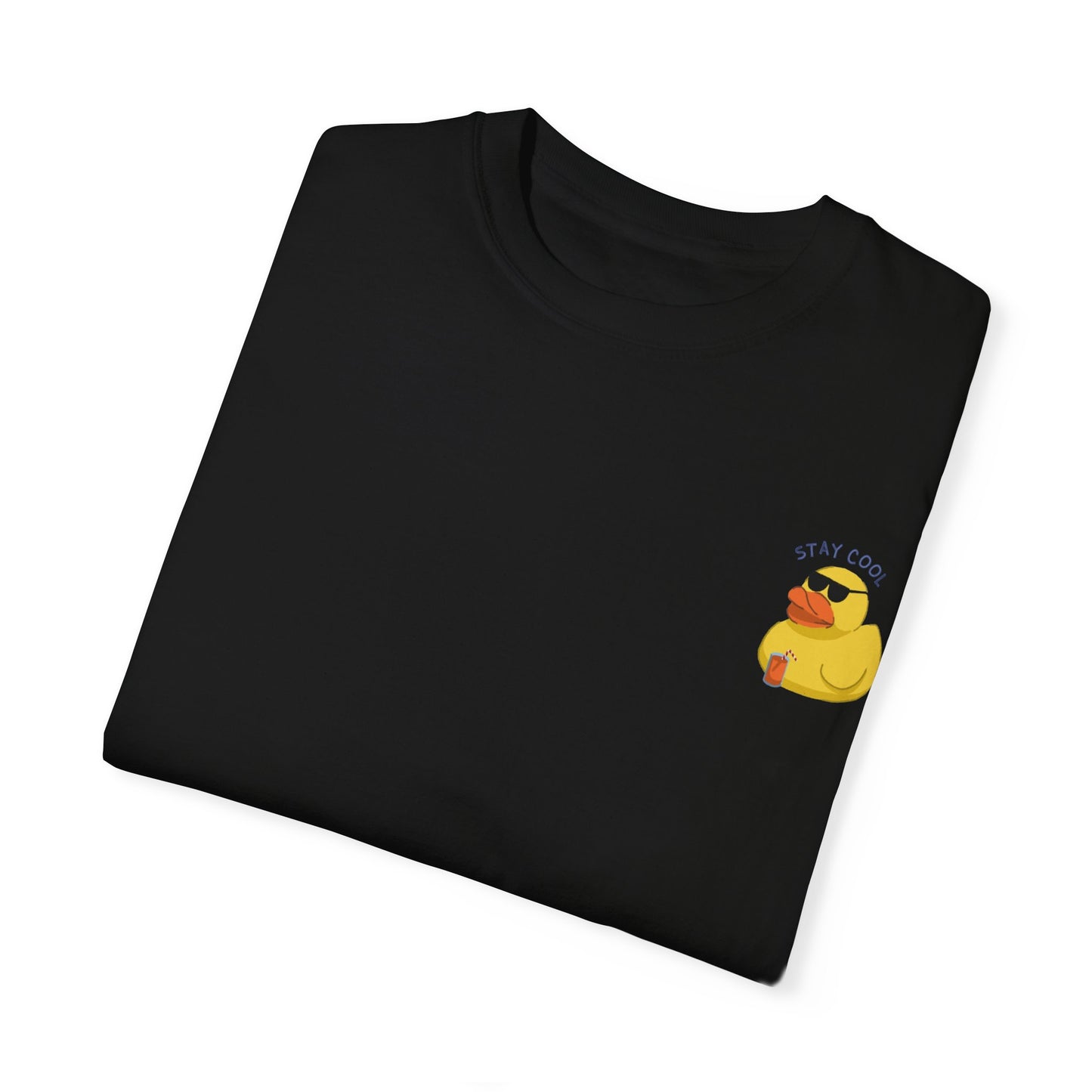 Unisex Garment-Dyed T-shirt with Playful Duck Design - Perfect for Casual Fun