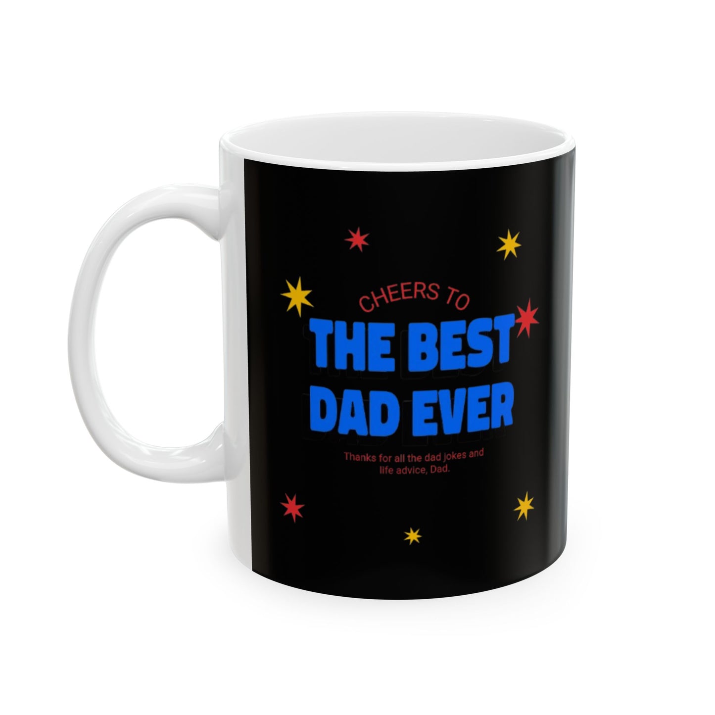 Personalized Ceramic Mug - "The Best Doctor" with Colorful Stars