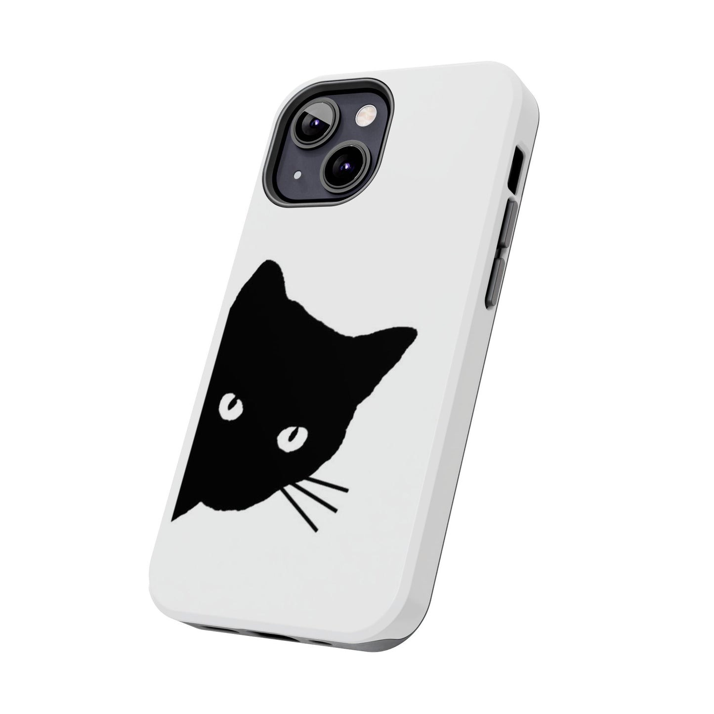 Funda resistente para teléfono Black Cat: protección duradera con un diseño divertido