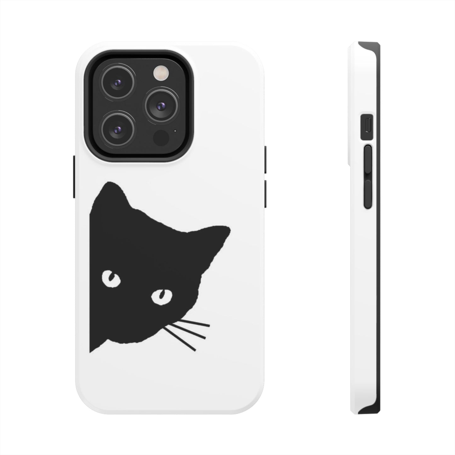 Funda resistente para teléfono Black Cat: protección duradera con un diseño divertido