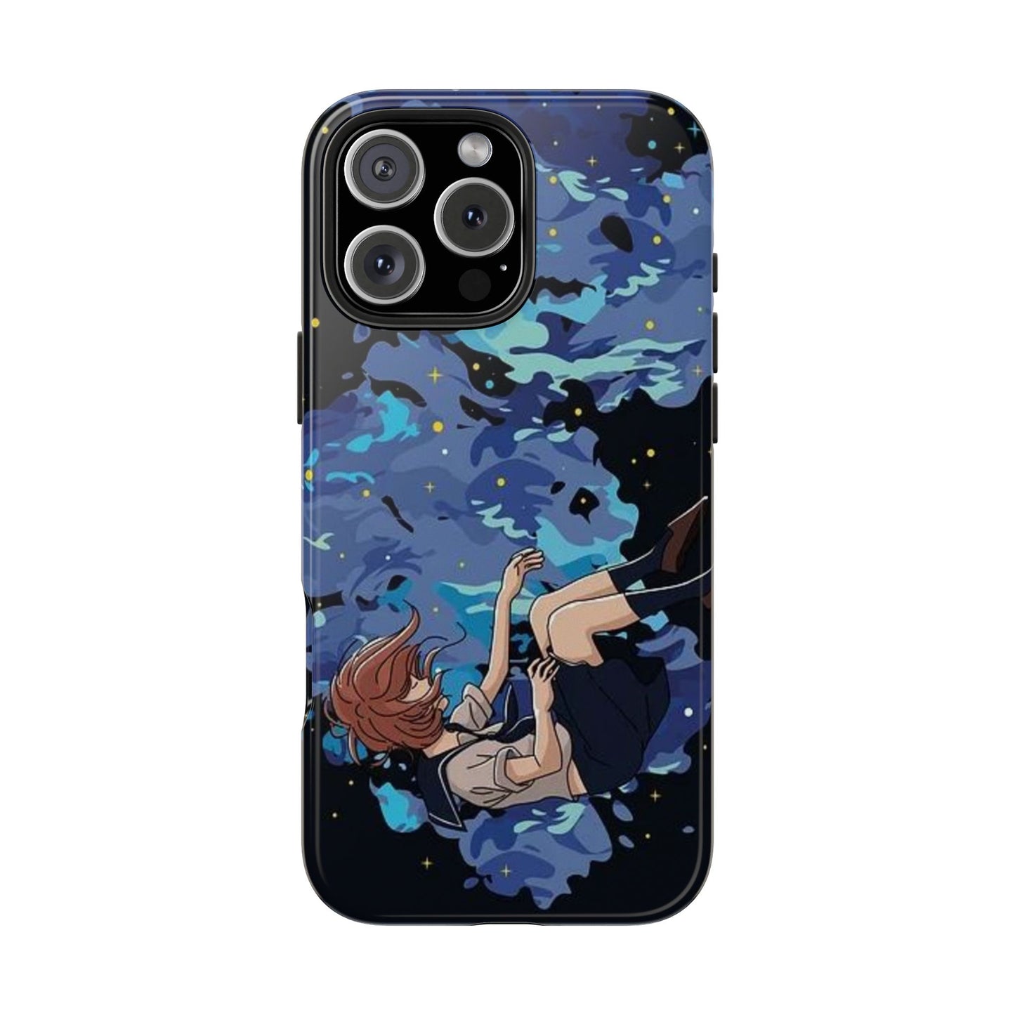 Funda resistente para teléfono Dreamy Girl: diseño de cielo nocturno para proteger el teléfono