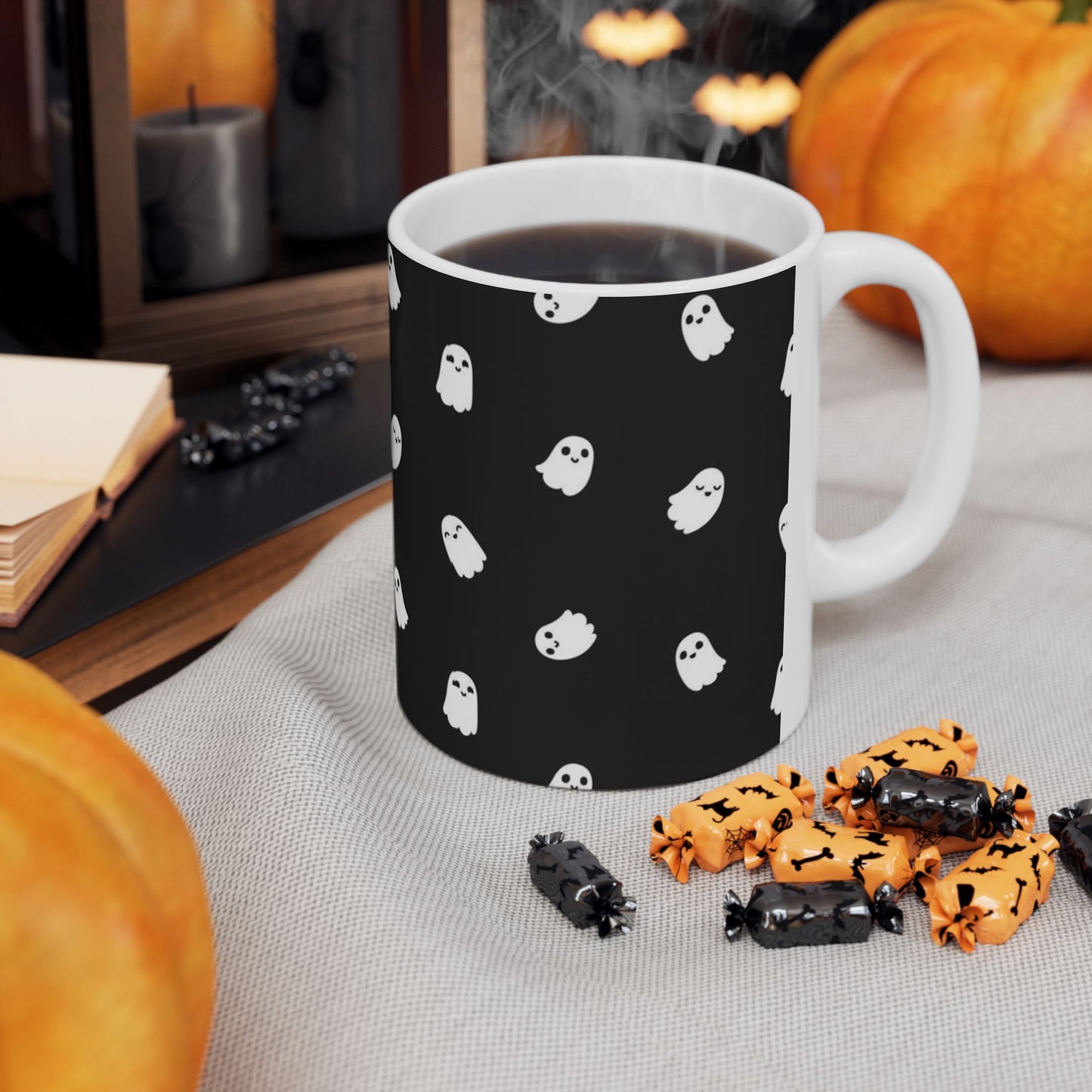 Spooky Ghost Ceramic Mug