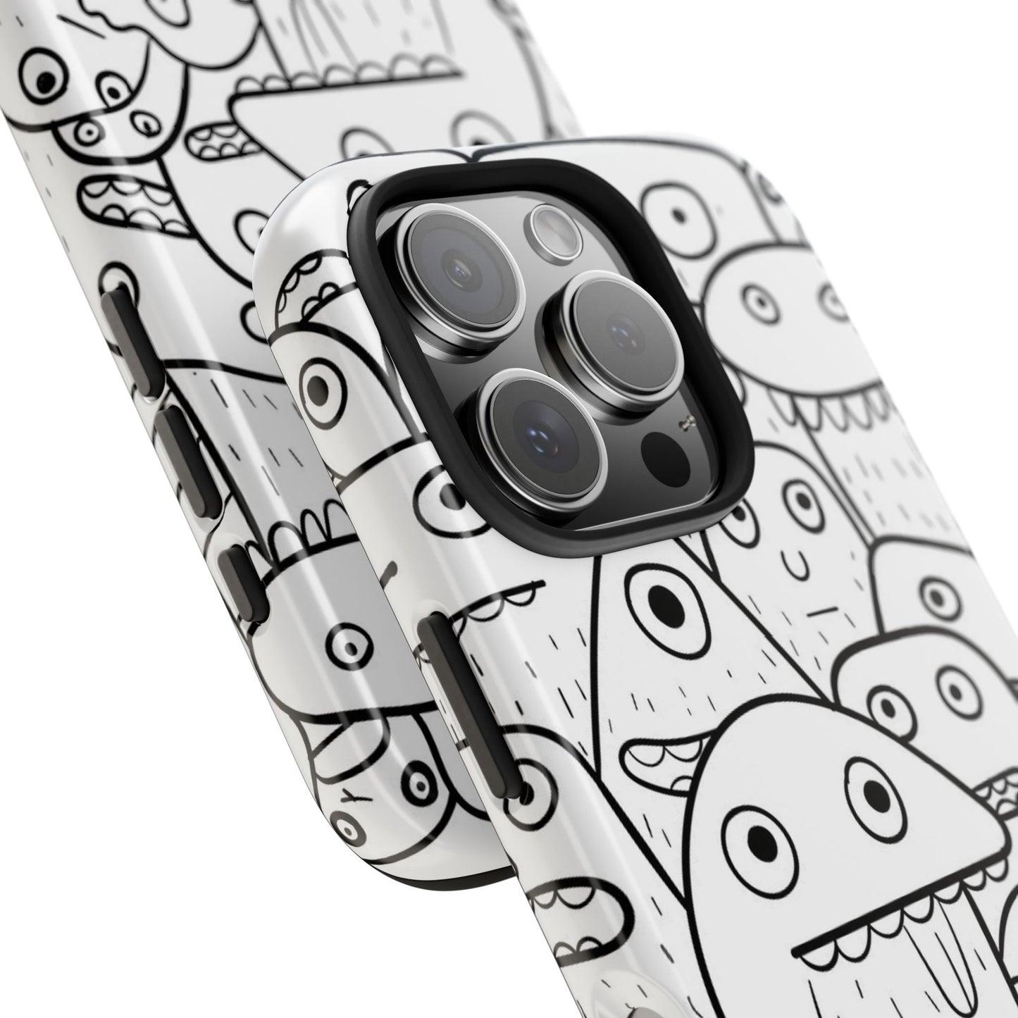 Fundas resistentes para teléfono de Monstruos Aventureros: Diseño divertido de Monstruos para niños y adolescentes