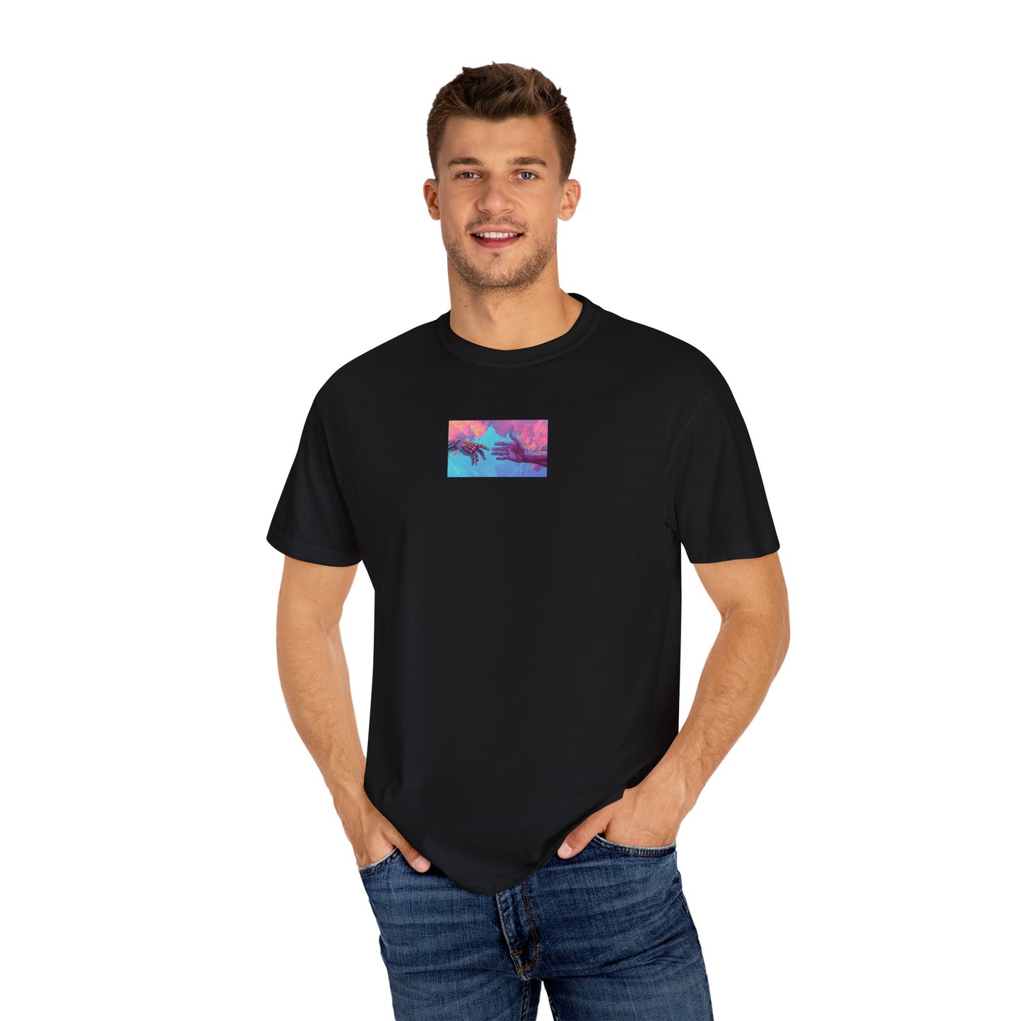 Unisex Garment-Dyed T-Shirt - Tropical Sunset
