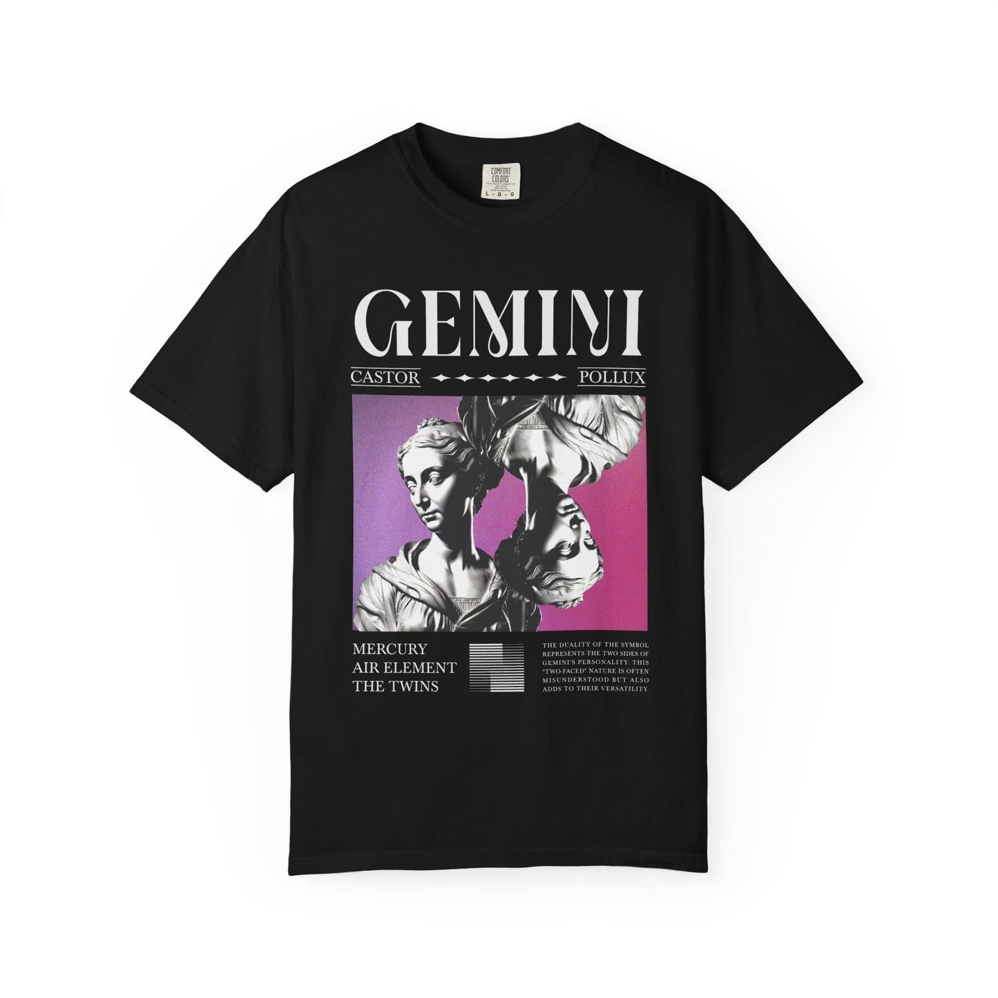 Gemini Art Graphic Unisex T-Shirt - Stylish Astrology Tee