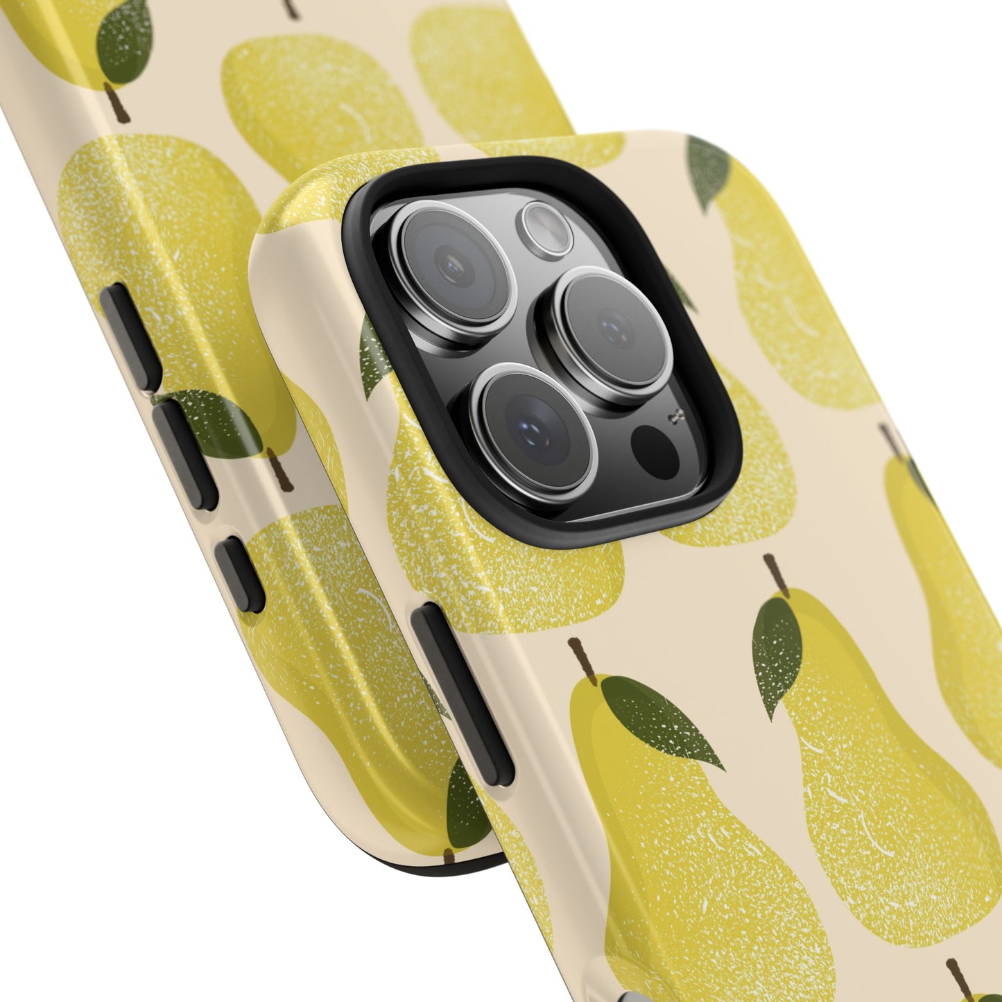 Chic Pear Phone Case, Tough Protection, Stylish Yellow Design, Perfect Gift for Apple Lovers, Summer Vibes, Unique Accessory