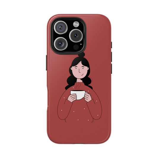 Bonita y acogedora funda para teléfono: el regalo perfecto para el invierno y las fiestas.
