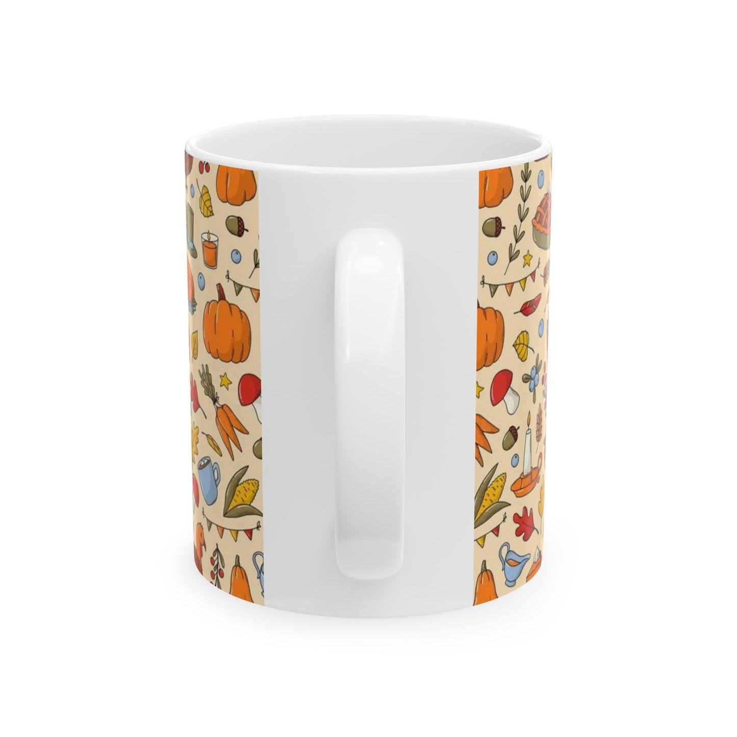 Autumn-Themed Ceramic Mug | Cozy Harvest Design for Fall
