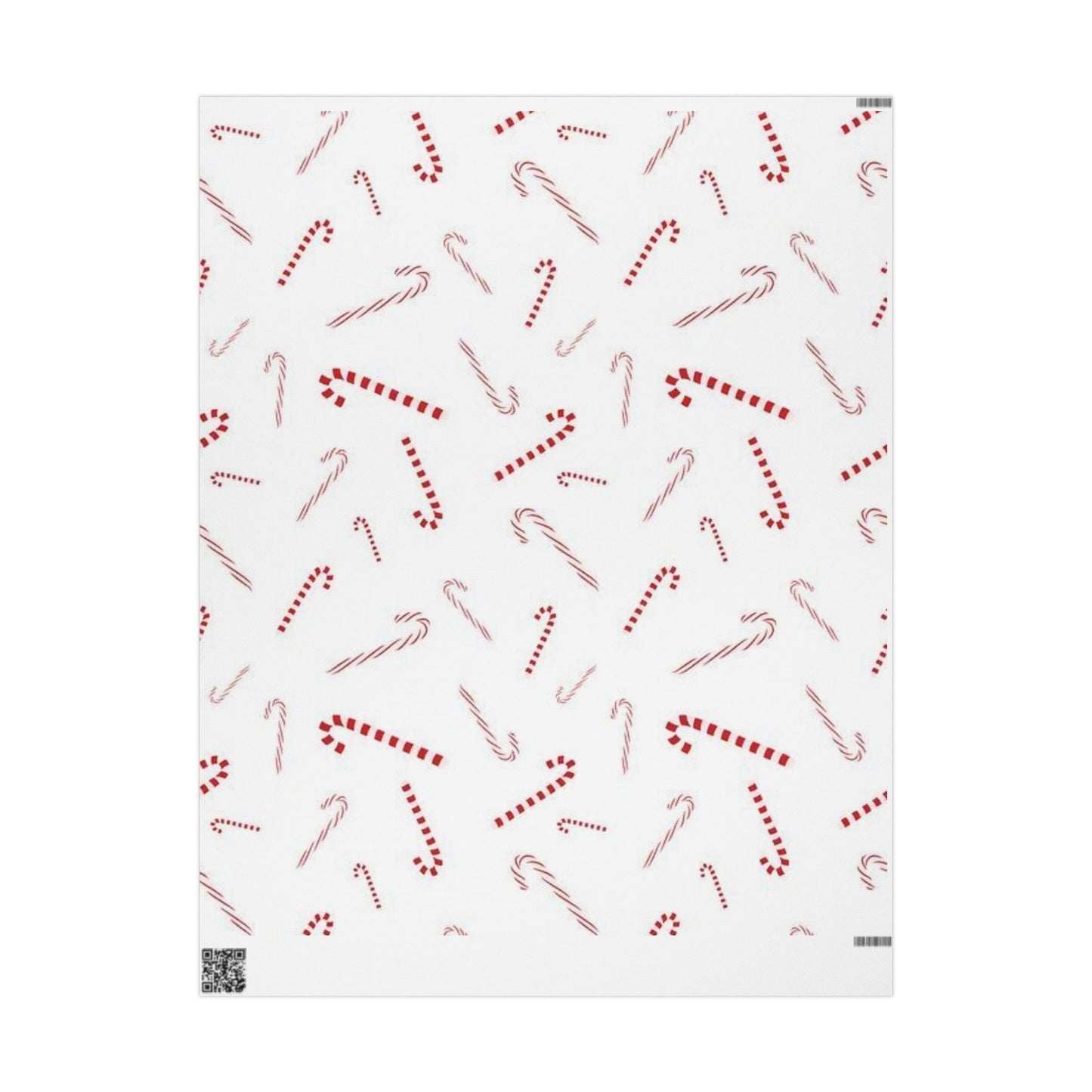 Candy Cane Pattern Wrapping Paper — Festive Holiday Gift Wrap (Christmas)
