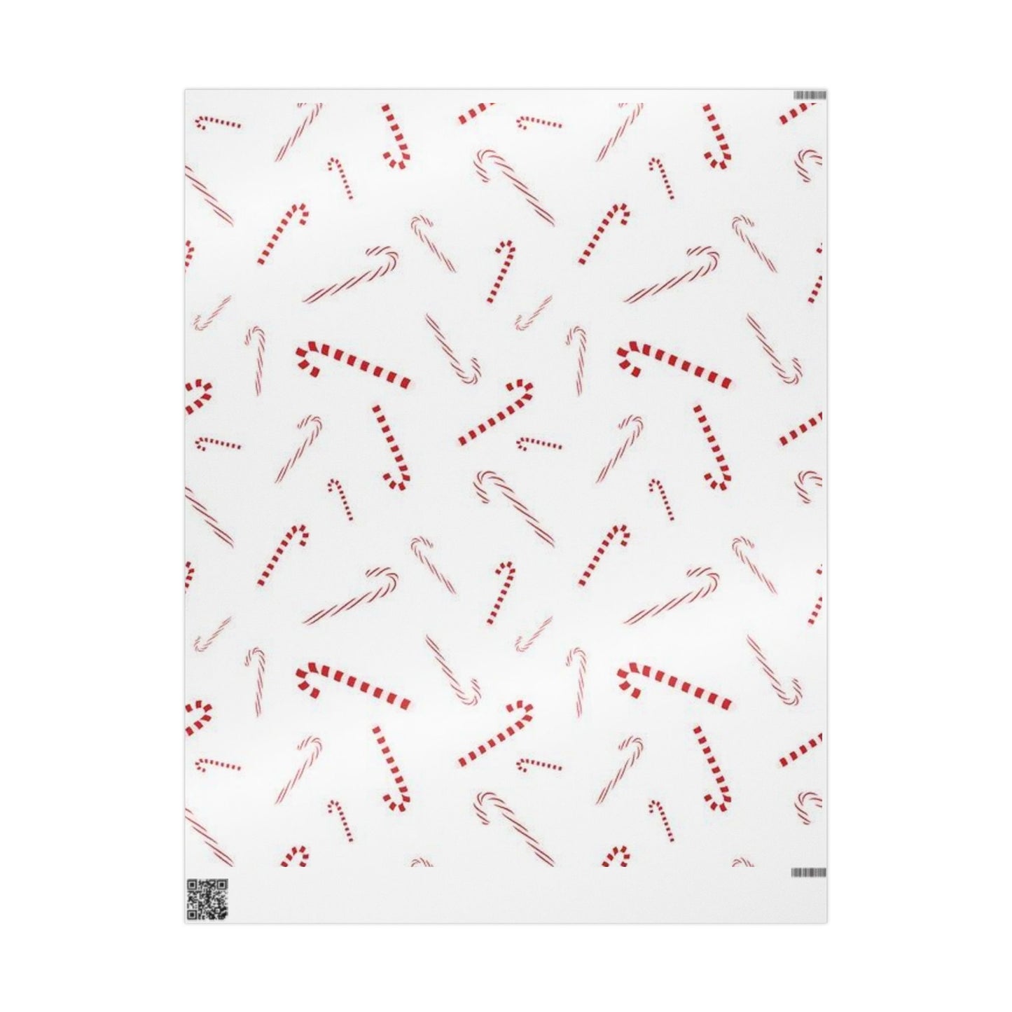 Candy Cane Pattern Wrapping Paper — Festive Holiday Gift Wrap (Christmas)