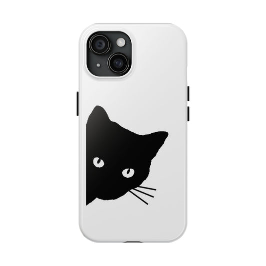 Funda resistente para teléfono Black Cat: protección duradera con un diseño divertido