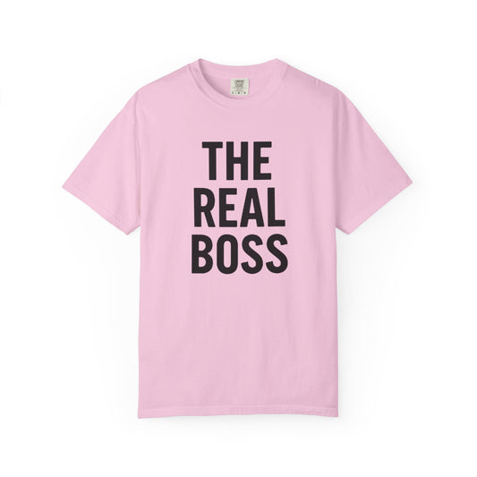 The Real Boss Unisex T-Shirt | Funny Graphic Tee for Gift, Casual Wear, Employee Appreciation, Birthday, Everyday Style